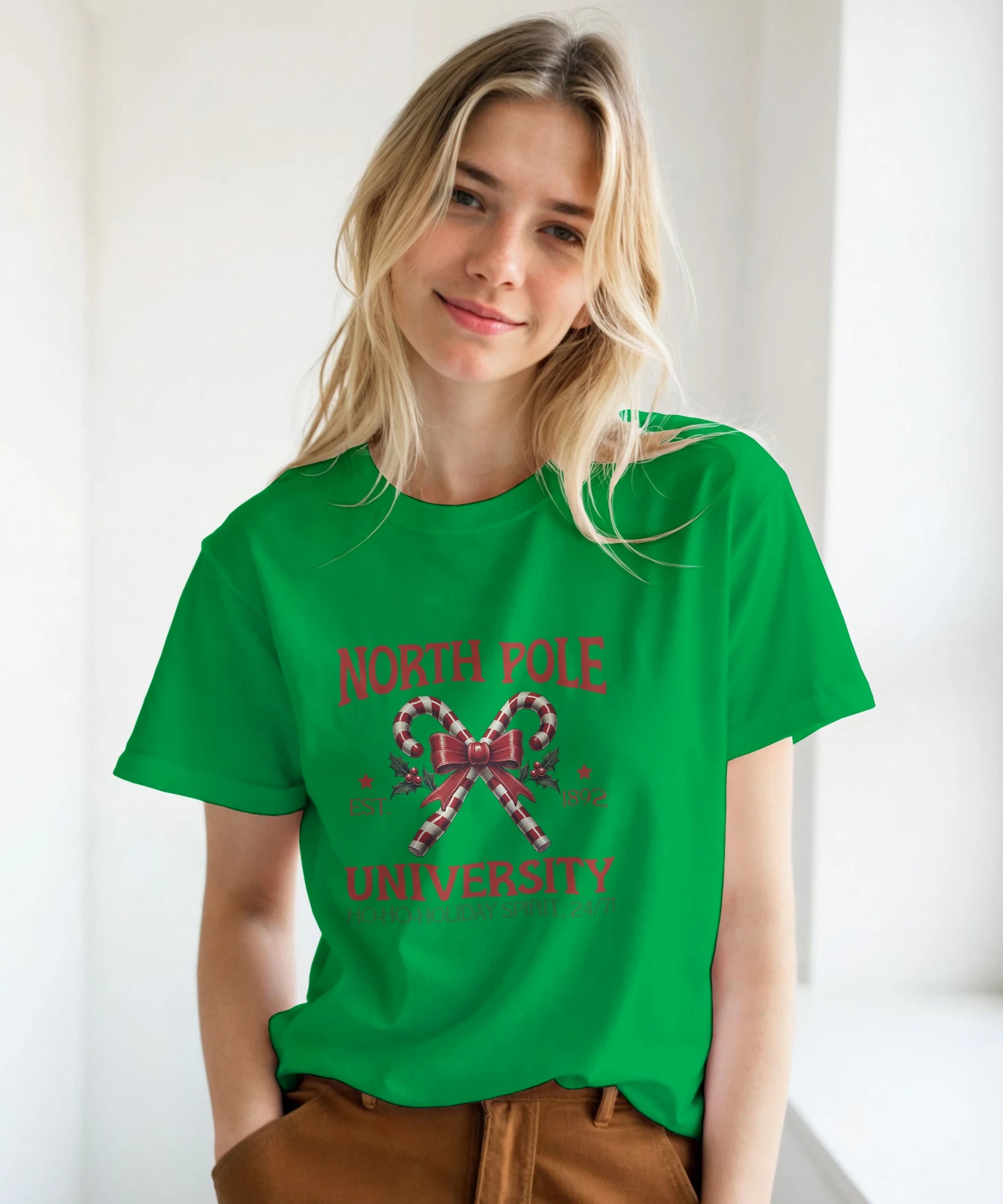 North Pole University Christmas T-Shirt | Gallory Hive