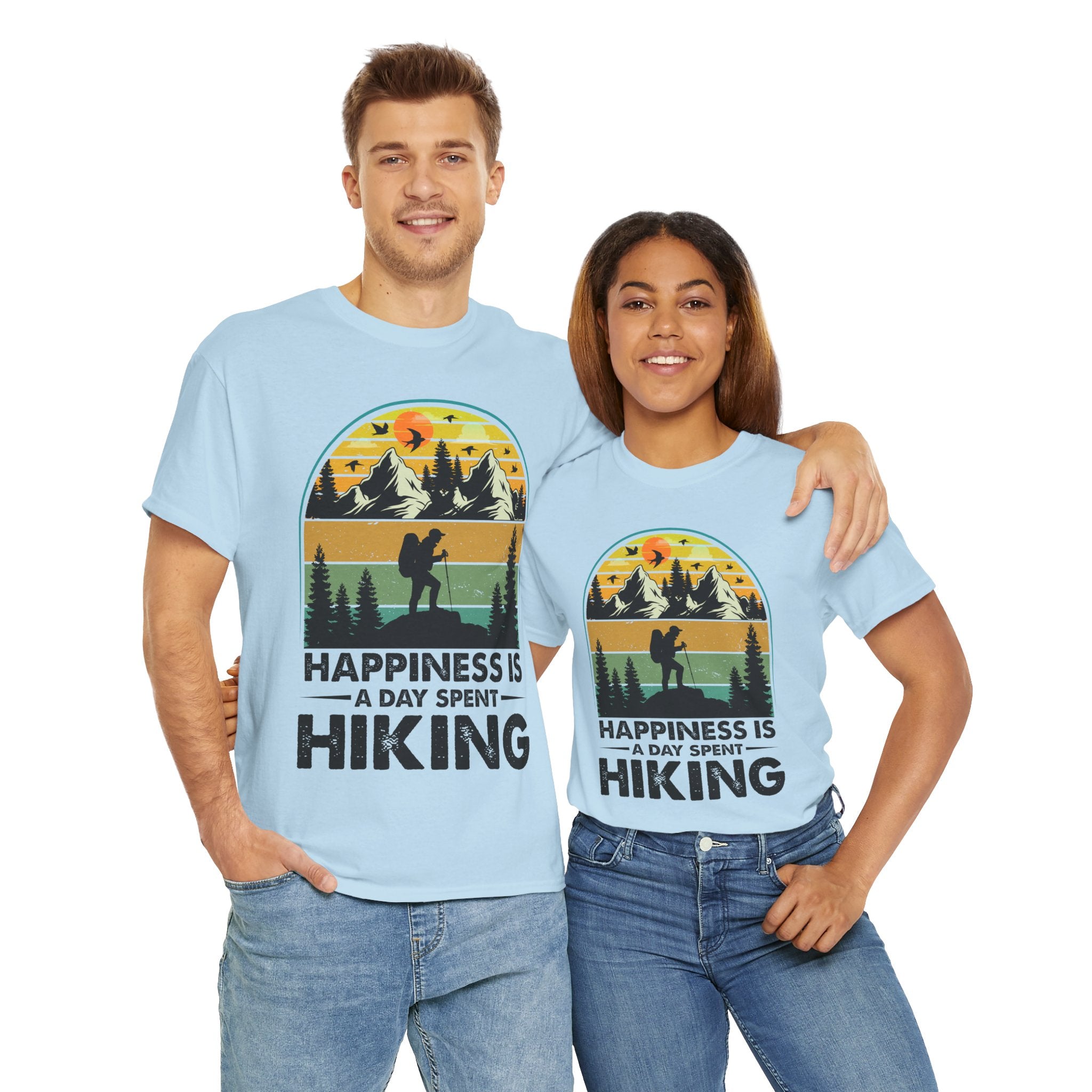 Vintage Hiker Sunset Mountain Tee