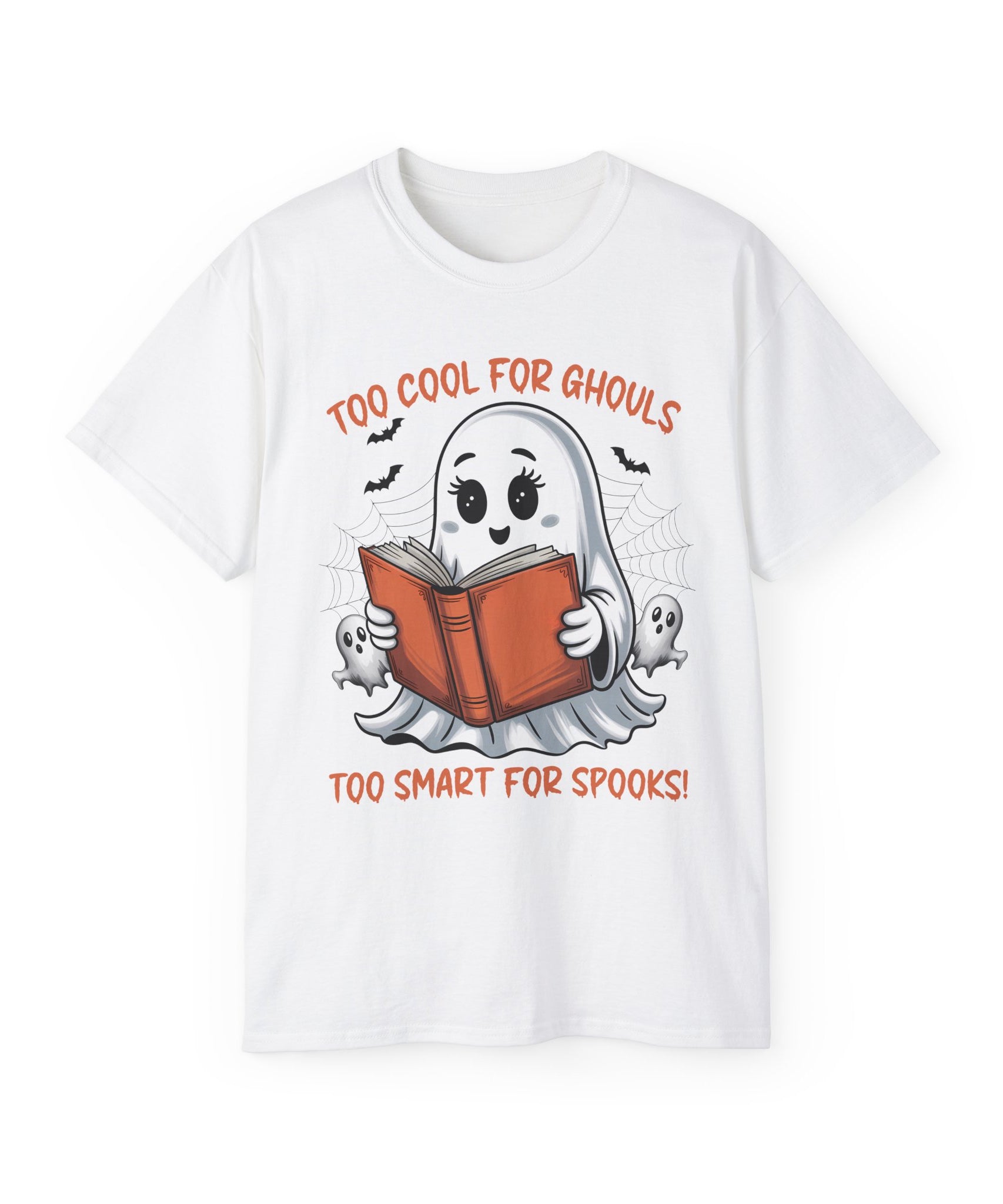 Cute Ghost Book T-Shirt Halloween | Gallory Hive