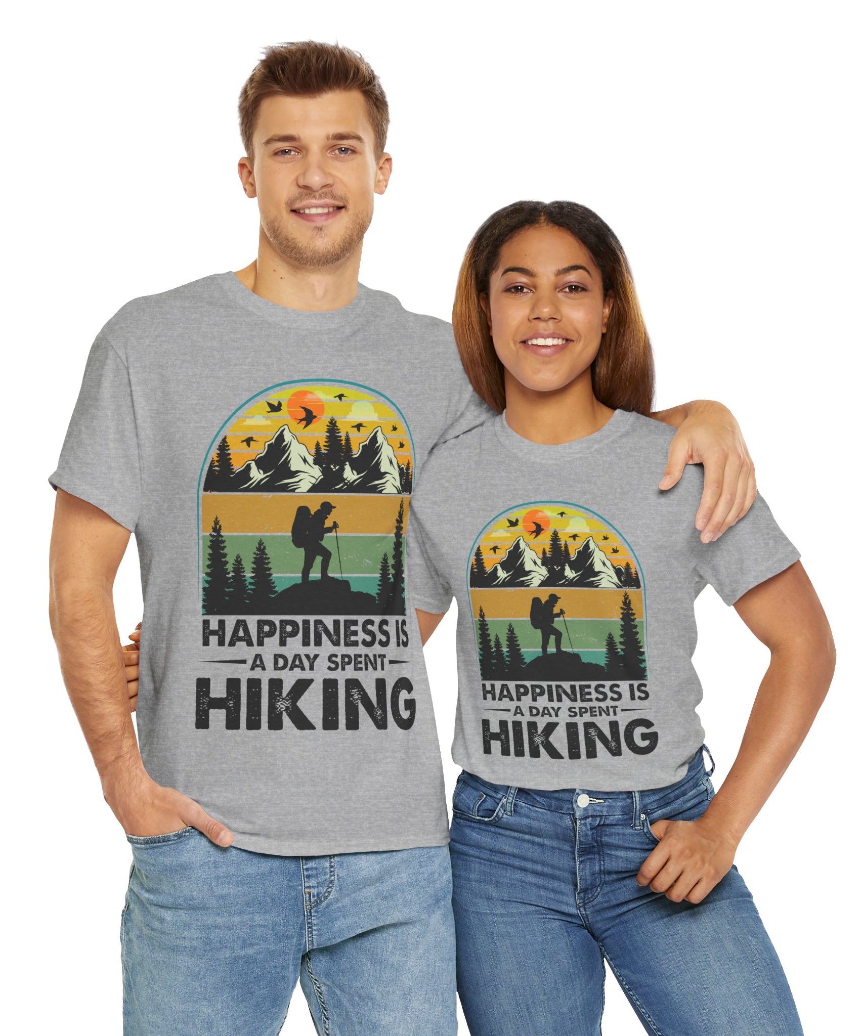 Vintage Hiker Sunset Mountain Tee