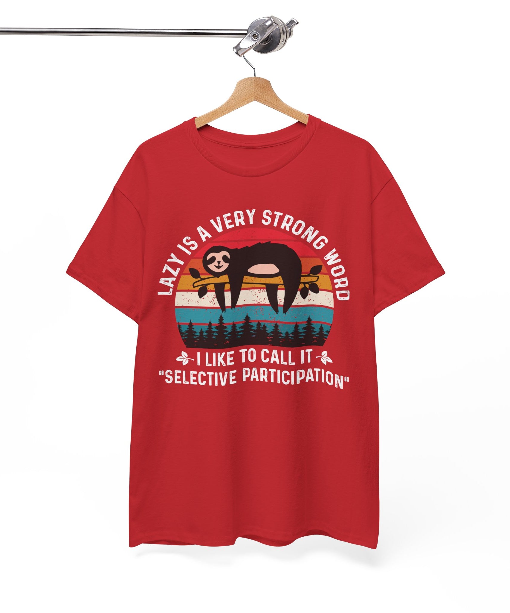 Sloth Hiking Team Retro Sunset Tee | Gallory Hive
