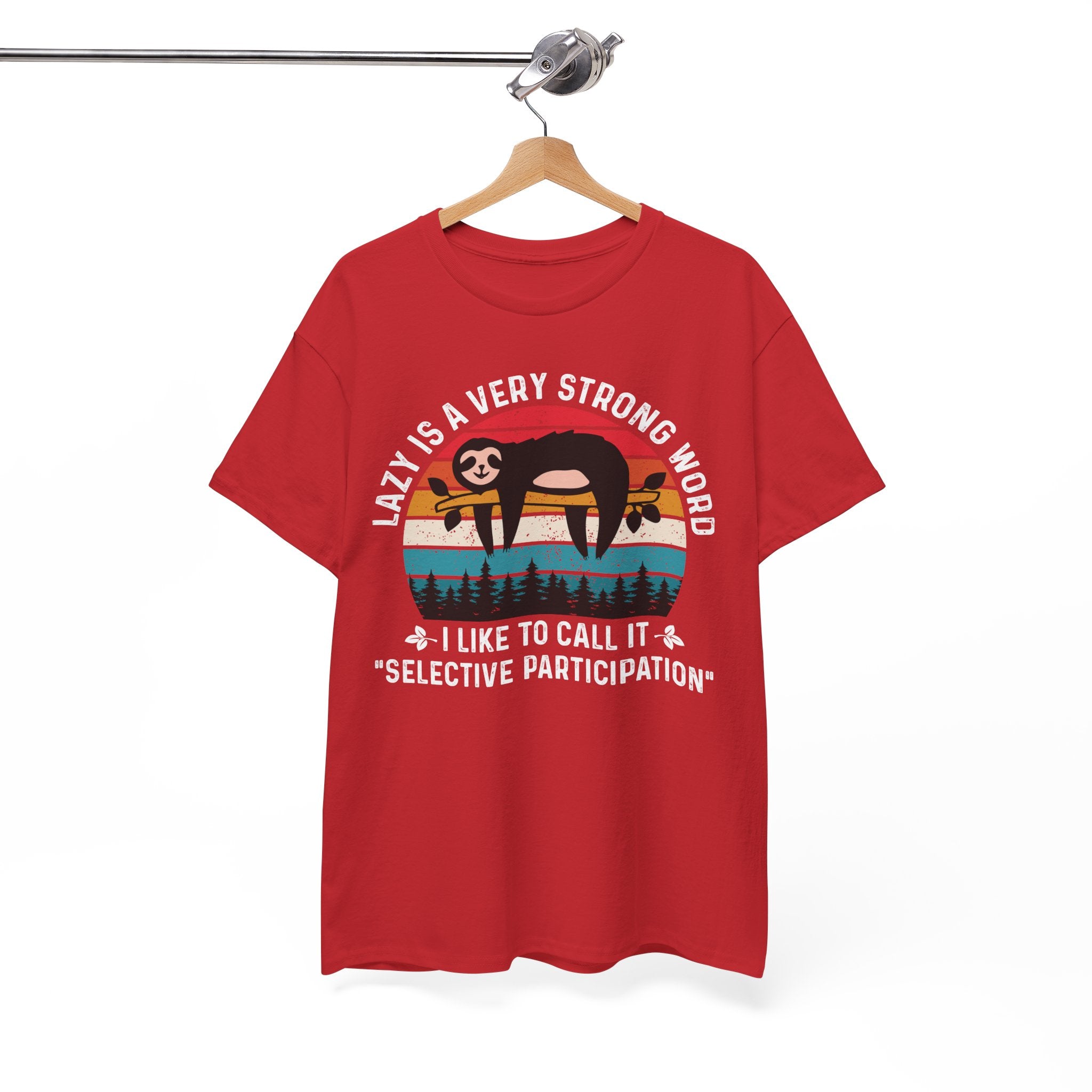 Sloth Hiking Team Retro Sunset Tee | Gallory Hive