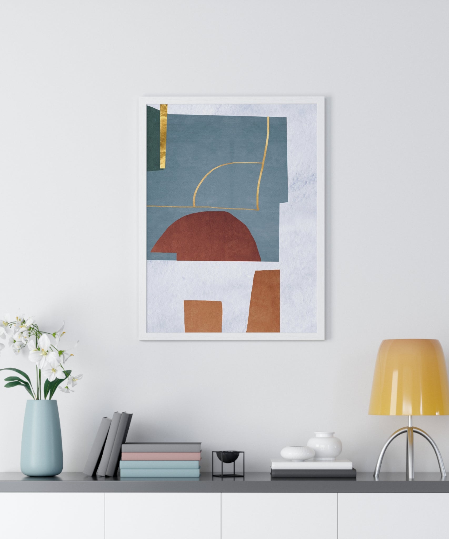 Abstract Carpet Texture Art – Wooden Framed Print