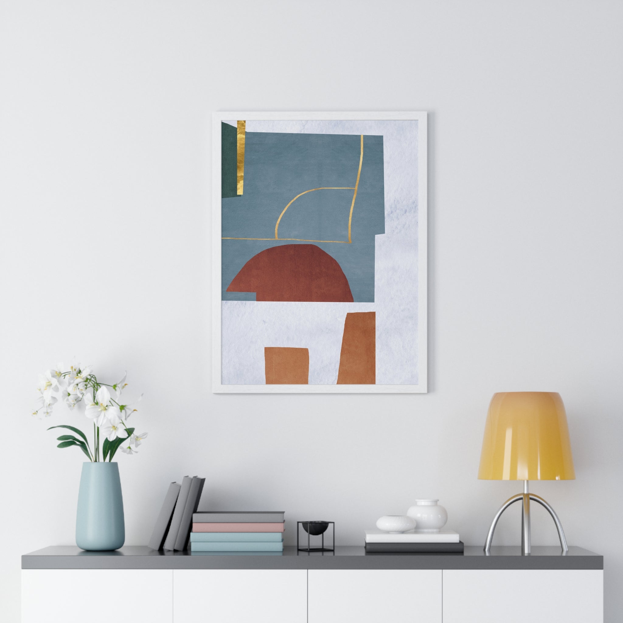 Abstract Carpet Texture Art – Wooden Framed Print