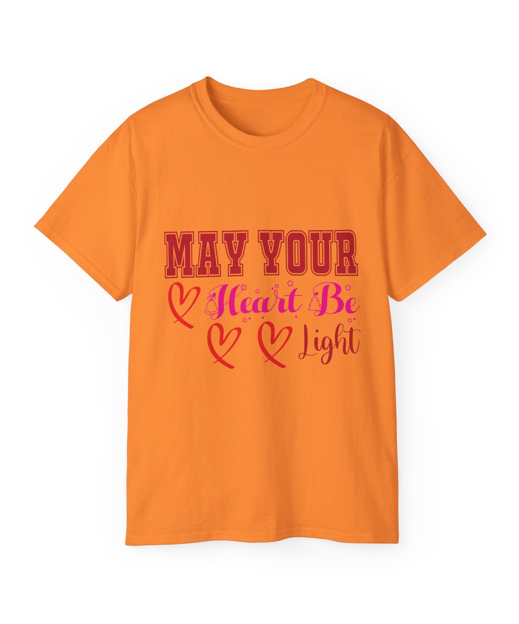 May Your Heart Be Light Christmas T-Shirt | Gallory Hive