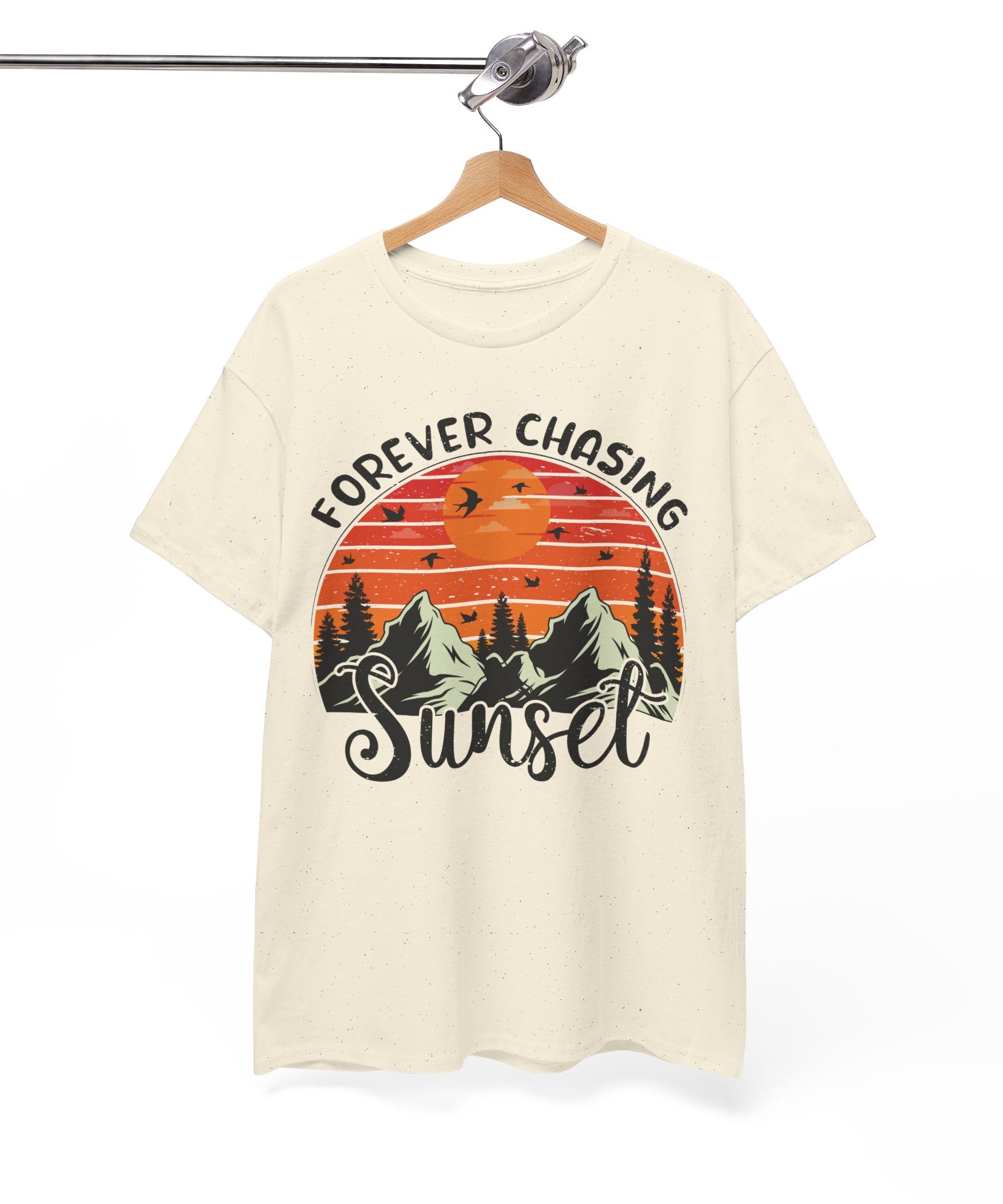 Sunset Mountain Scene T-Shirt | Gallory Hive