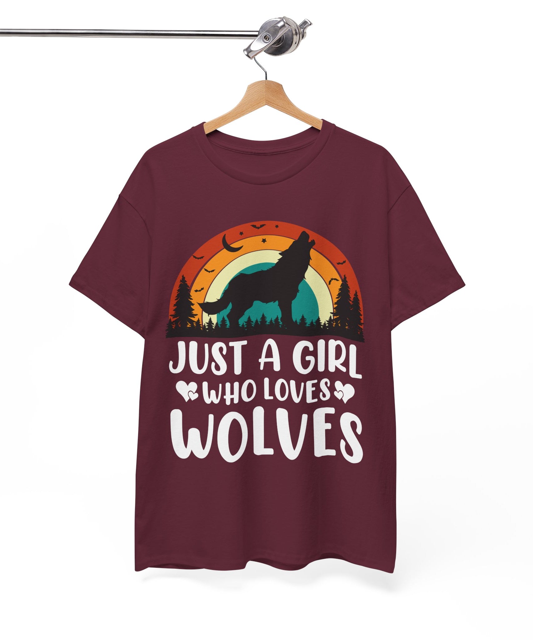 Vintage Wolf Lover Girl Tee | Gallory Hive