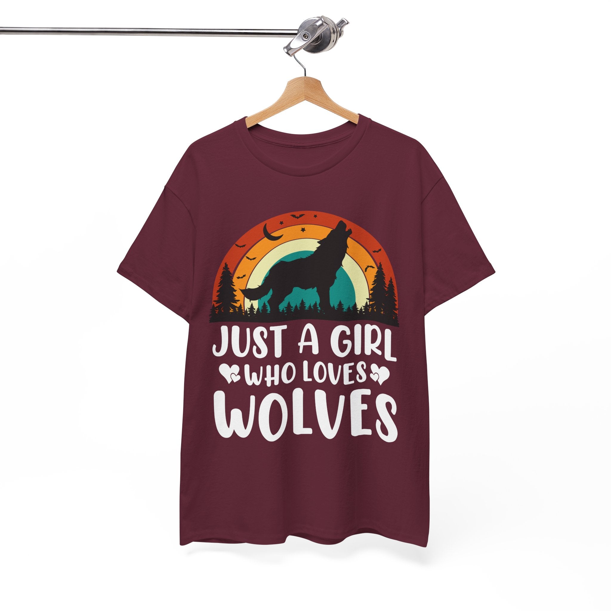 Vintage Wolf Lover Girl Tee | Gallory Hive