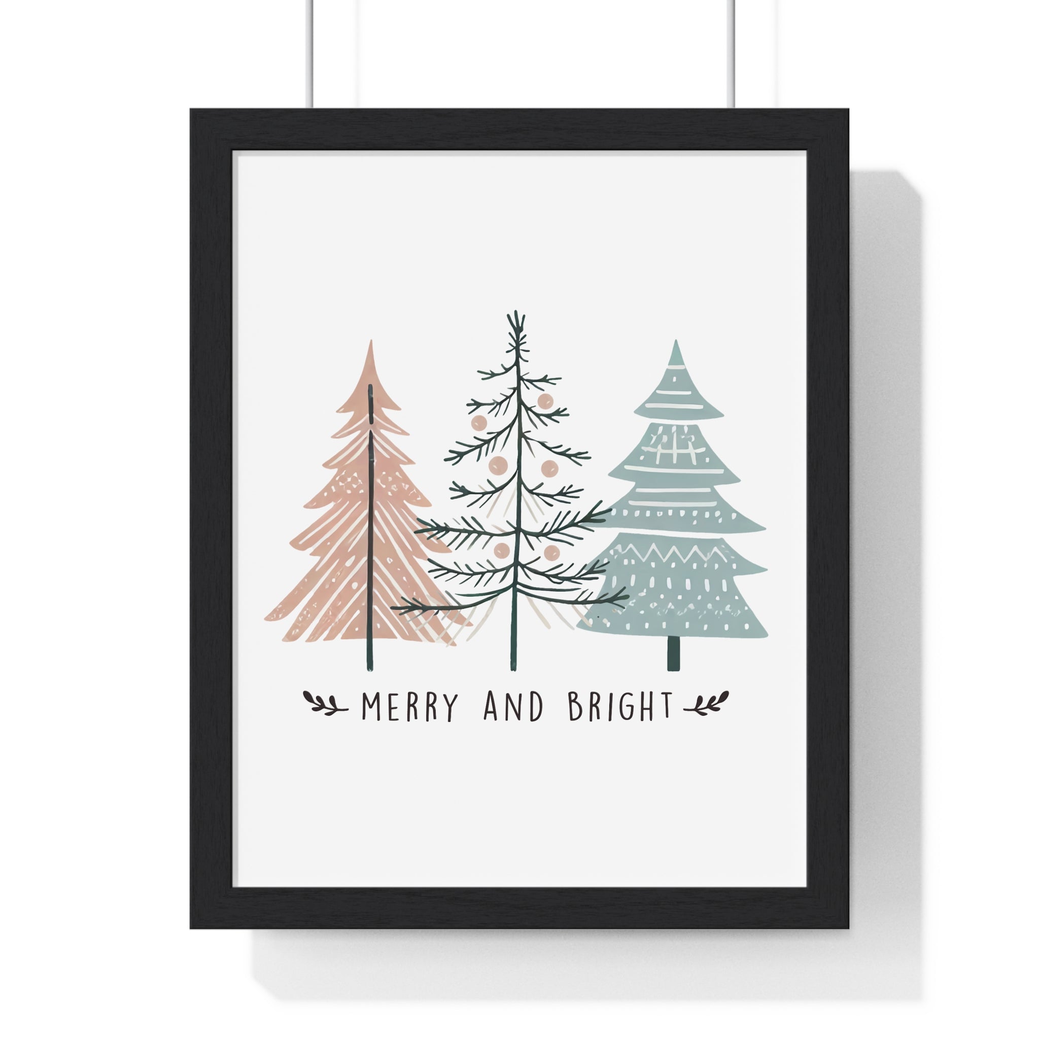 Merry and Bright Framed Wall Decor