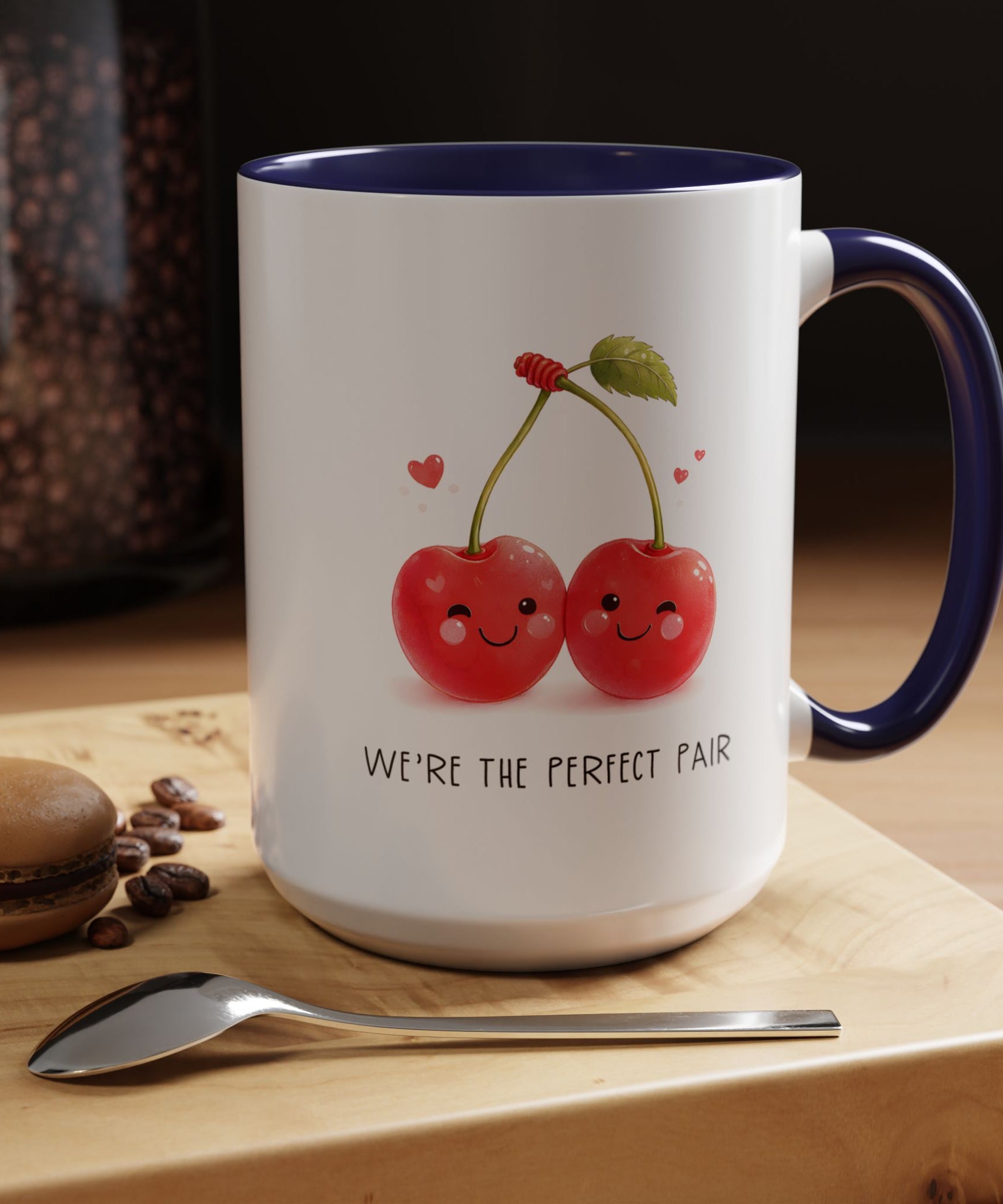 Funny Cherry Couple Ceramic Coffee Mug | Gallory Hive