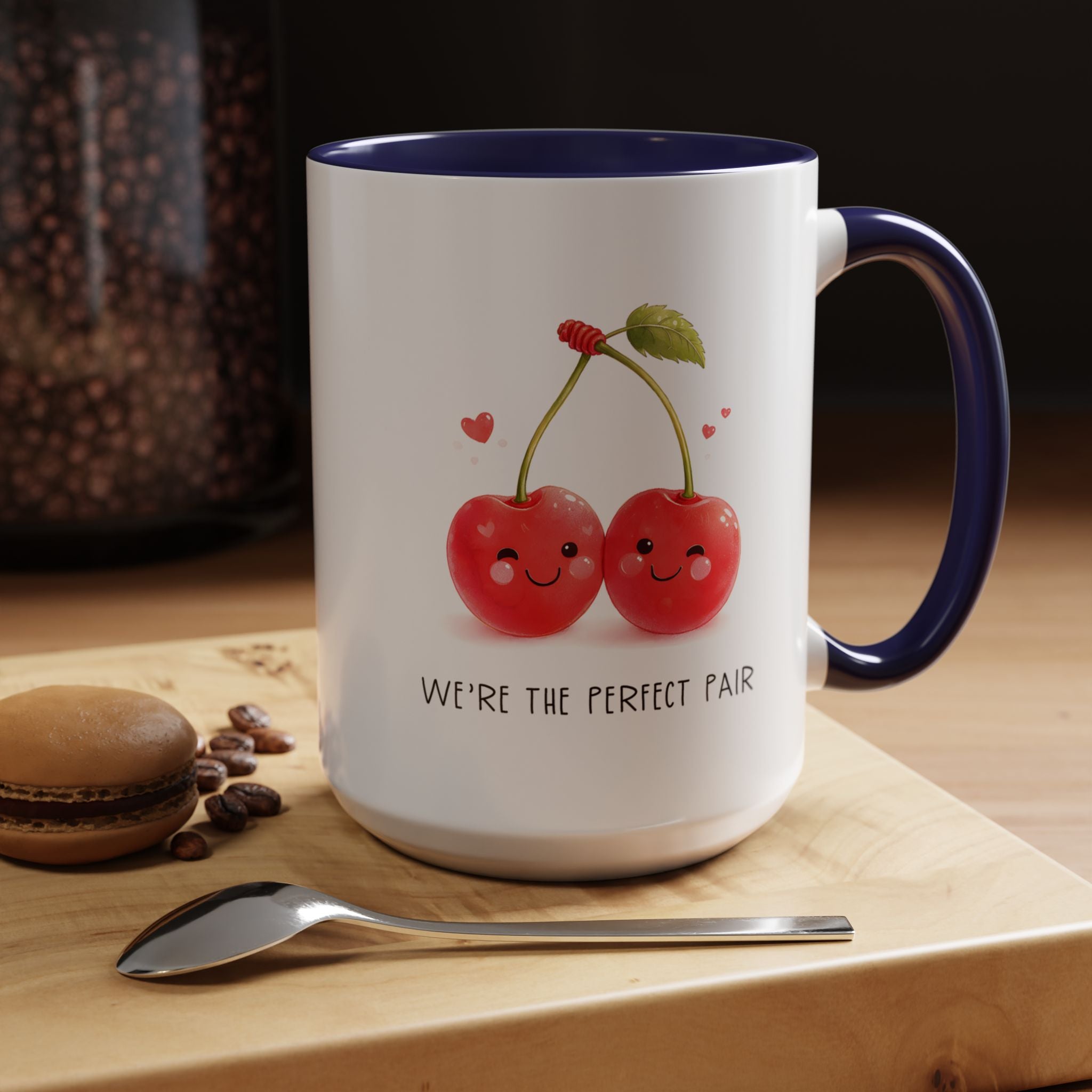 Funny Cherry Couple Ceramic Coffee Mug | Gallory Hive