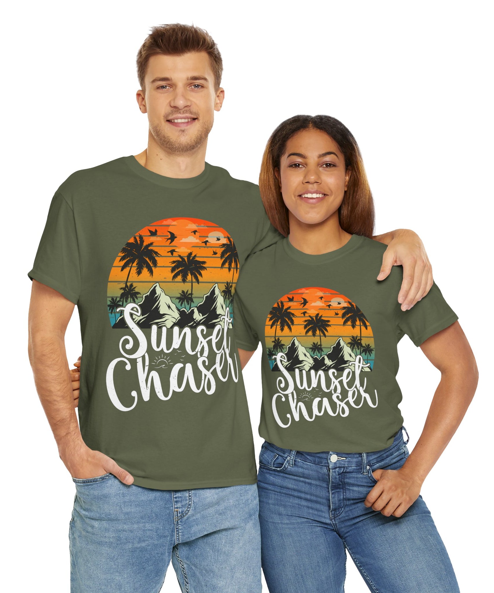 Sunset Surf Tee – Tropical & Mountain Vibes