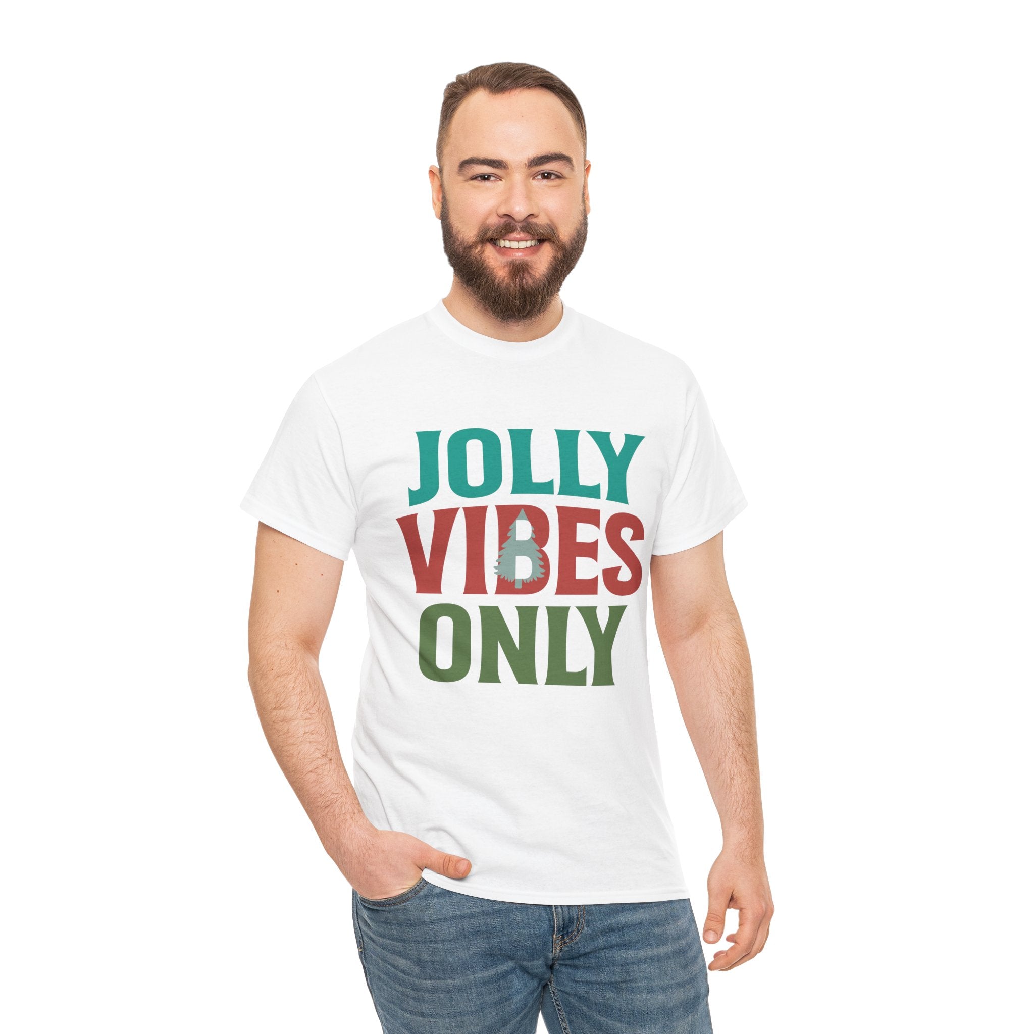 Festive Jolly Vibes Christmas T-Shirt | Gallory Hive