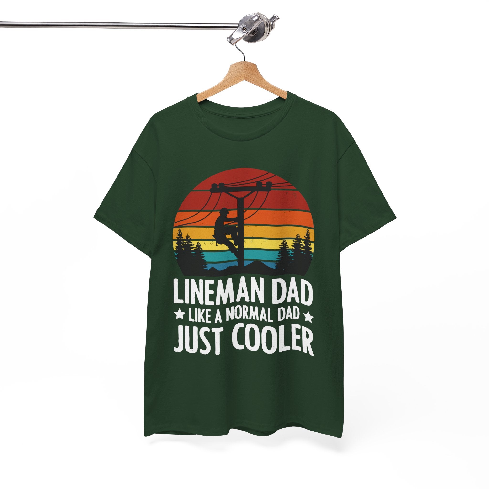 Lineman Tee – Bold Sunset & Power Lines | Gallory Hive