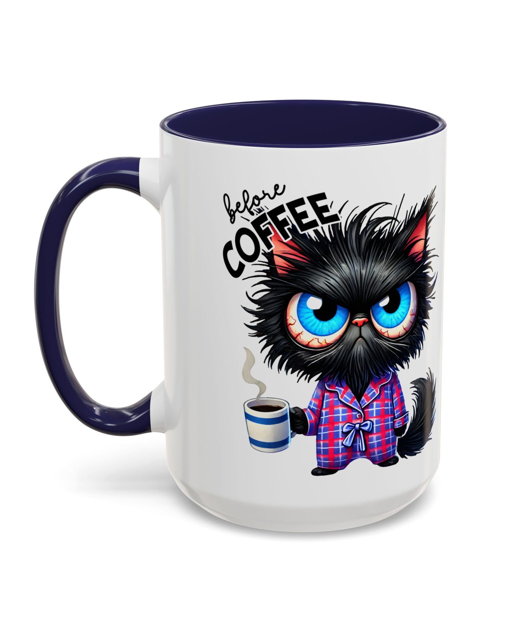 Cute Black Cat Accent Coffee Mug  Gallory Hive