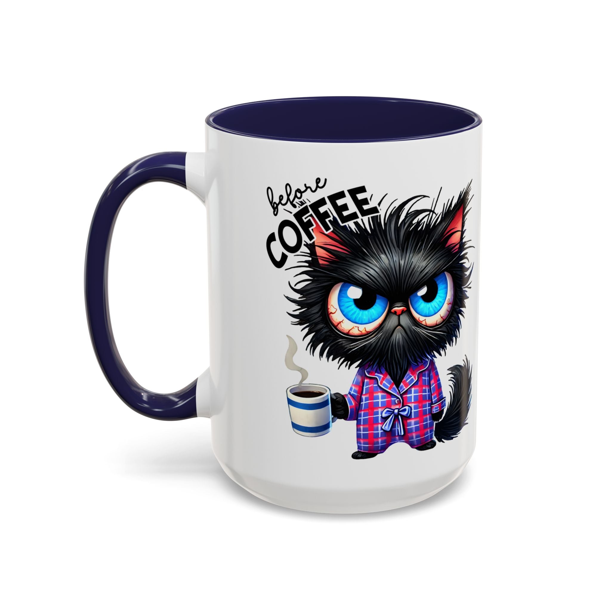 Cute Black Cat Accent Coffee Mug  Gallory Hive