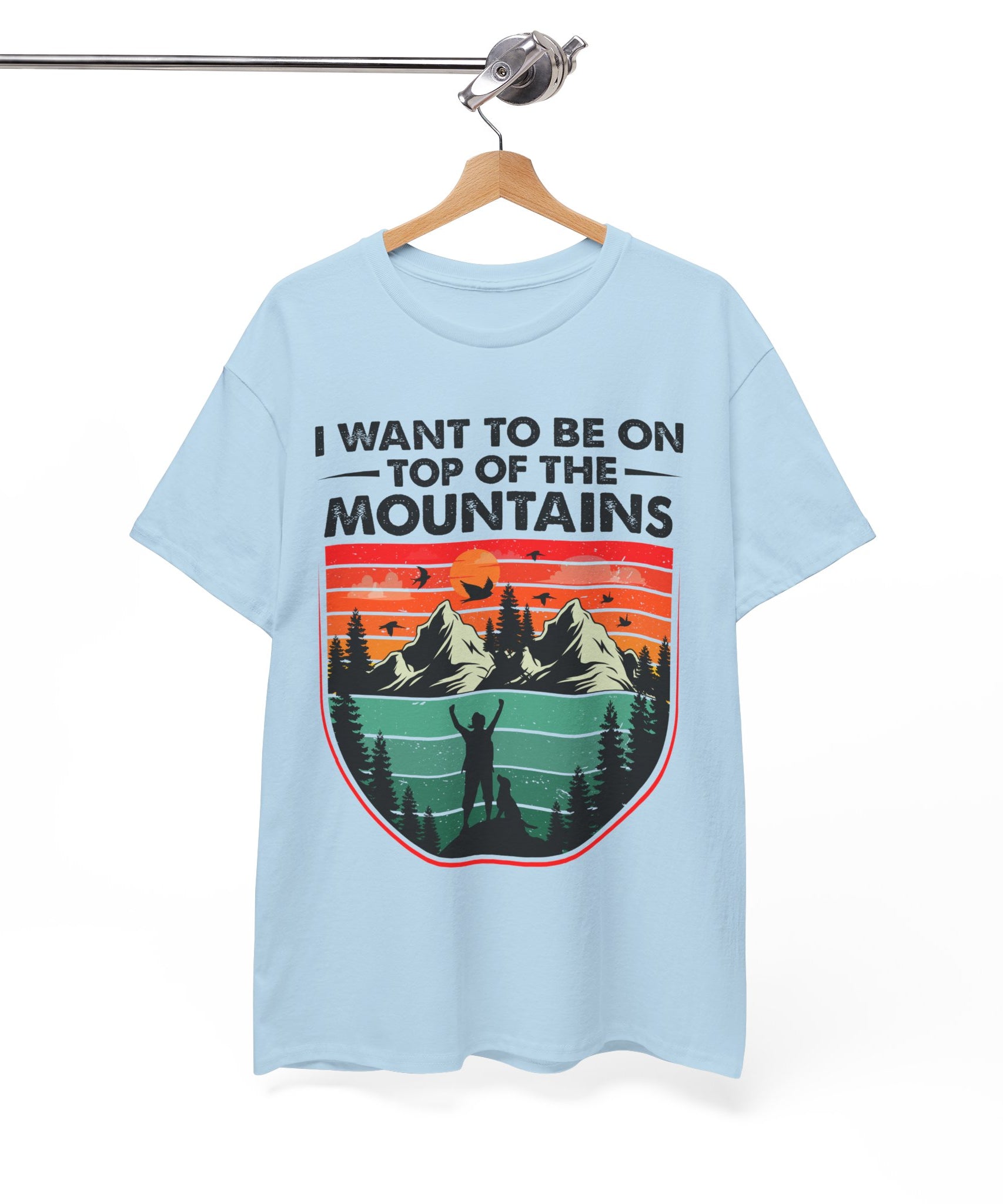 Retro Mountains T-Shirt - Adventure Vibes Tee