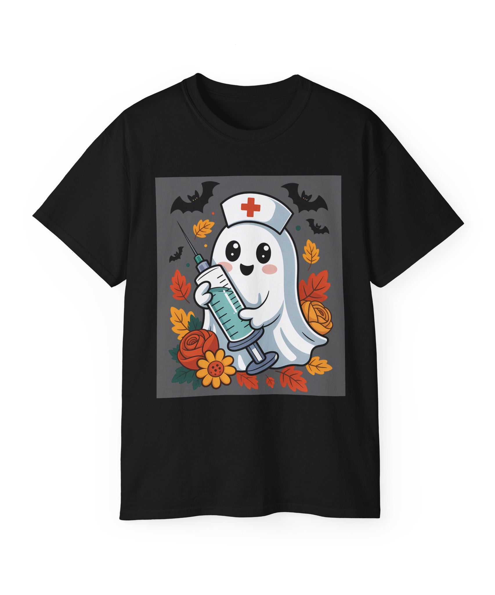 Halloween Nurse Ghost T-Shirt - Spooky Season Style | Gallory Hive