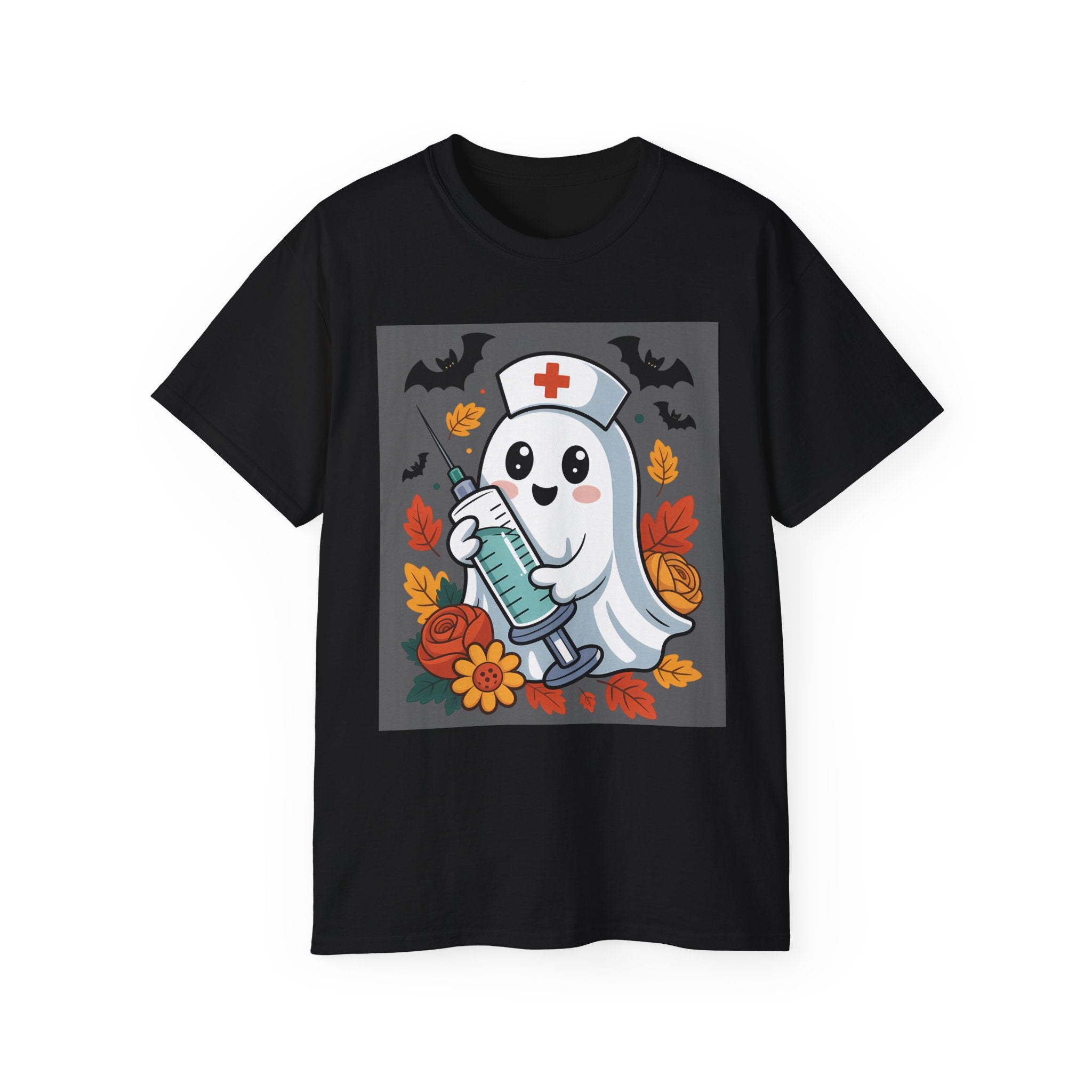 Halloween Nurse Ghost T-Shirt - Spooky Season Style | Gallory Hive