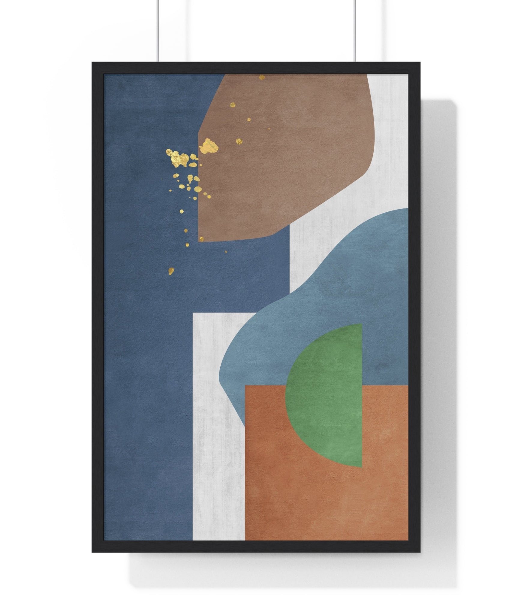 Gallery-Style Abstract Carpet Texture Art in Wooden Frames with Museum-Quality Matte Paper