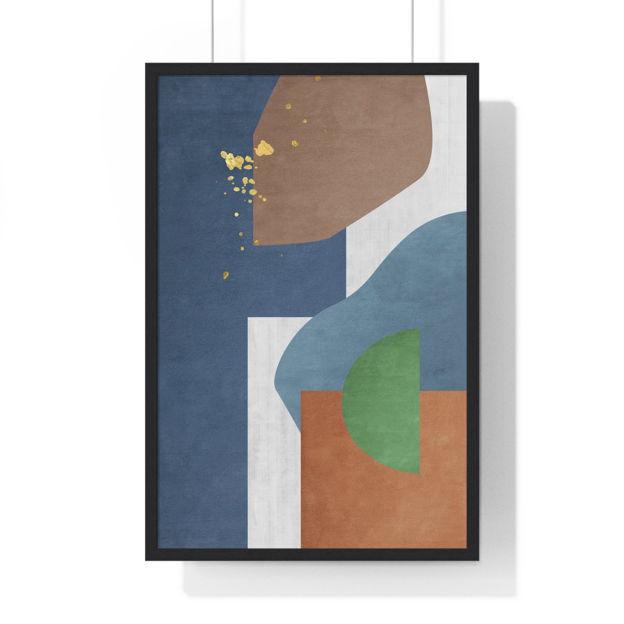 Gallery-Style Abstract Carpet Texture Art in Wooden Frames with Museum-Quality Matte Paper