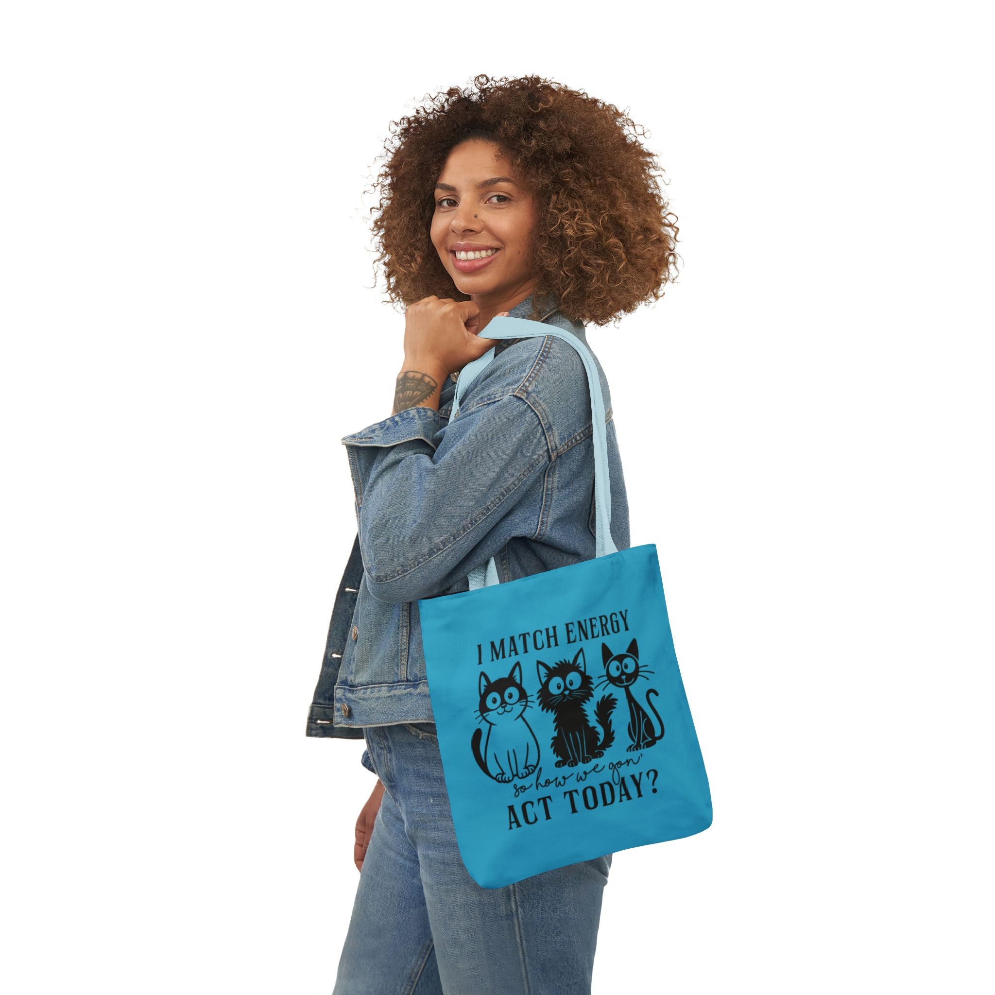 Cute Turquoise Canvas Tote – Reusable Bag