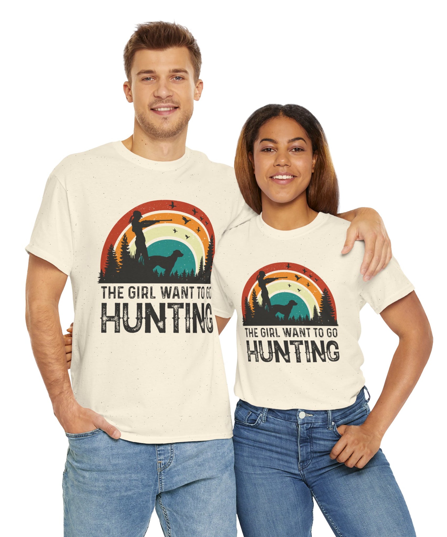 Retro Hunter Shirt – Birds & Pines