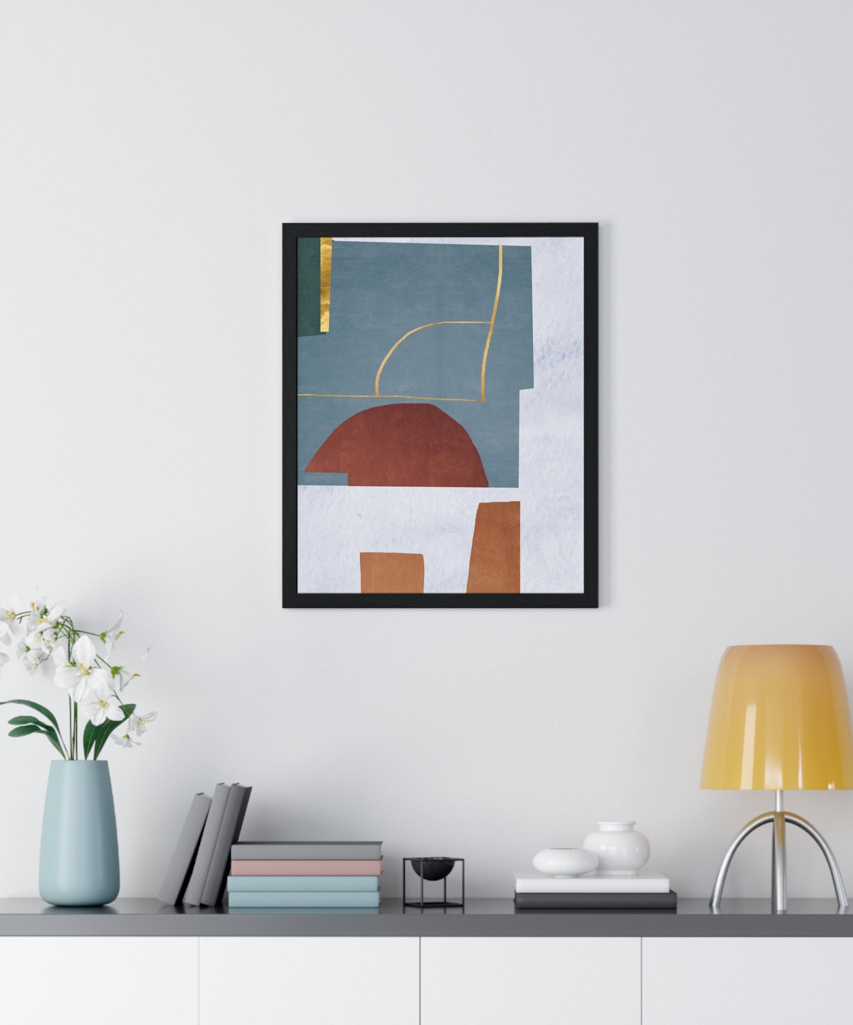 Abstract Carpet Texture Art – Wooden Framed Print