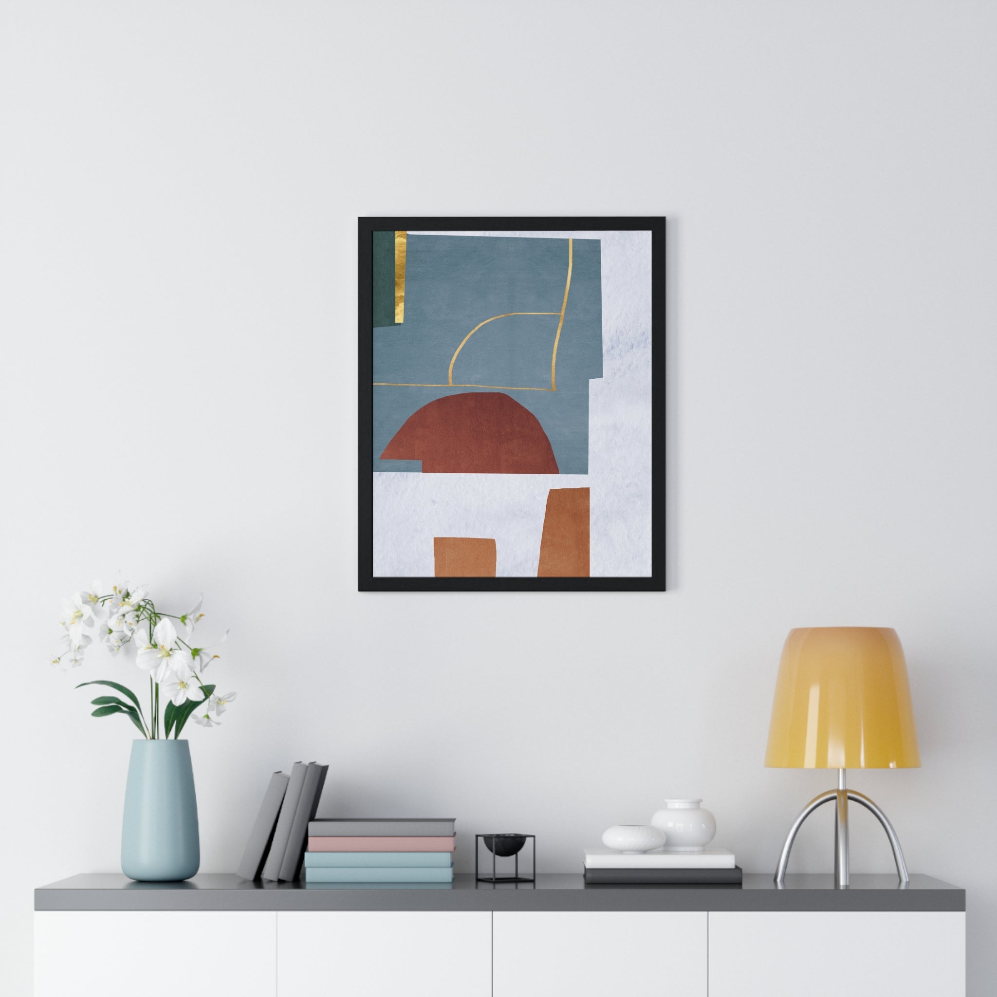 Abstract Carpet Texture Art – Wooden Framed Print