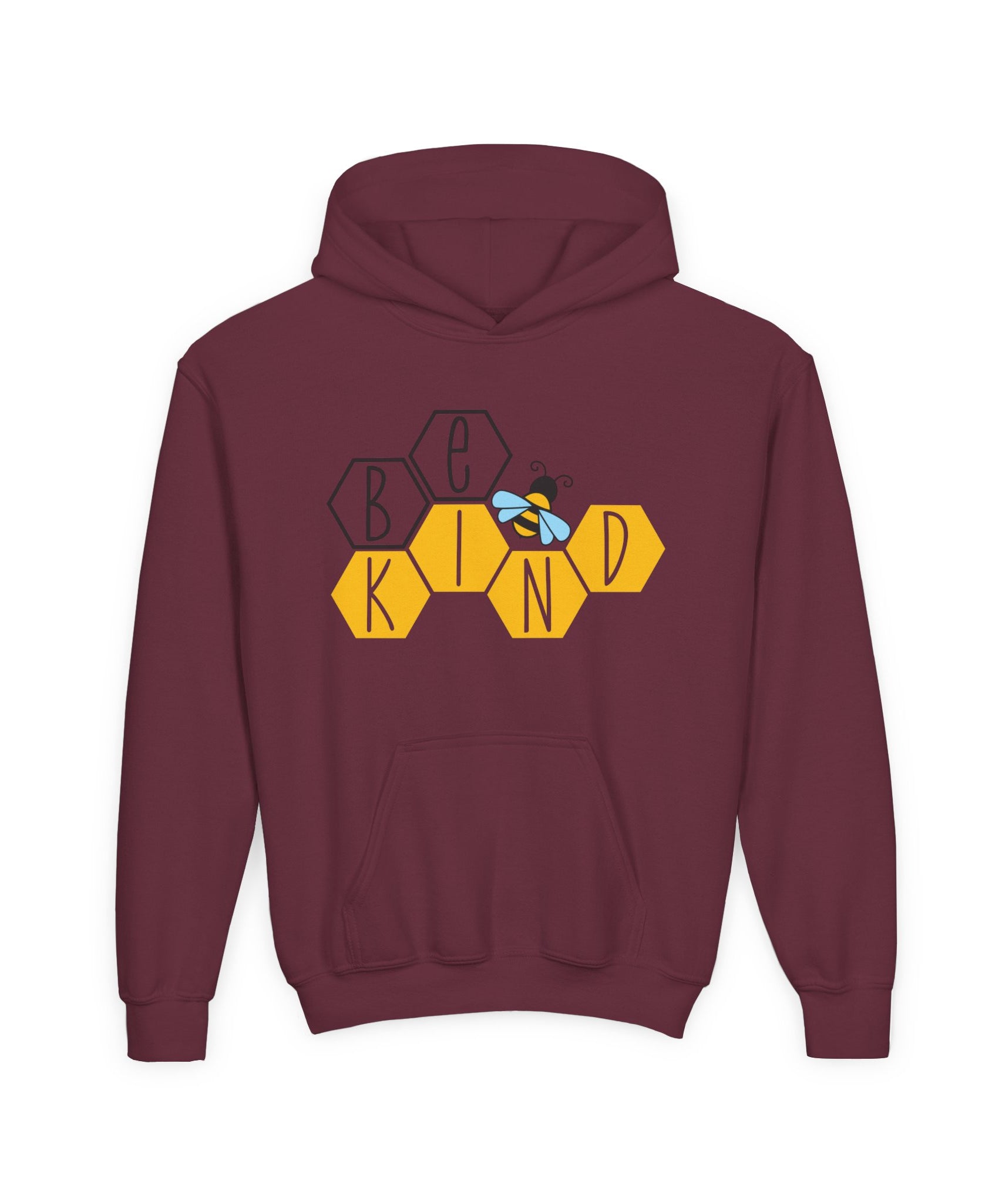 Unisex Kids Hoodie – Bee Kind & Cozy | Gallory Hive
