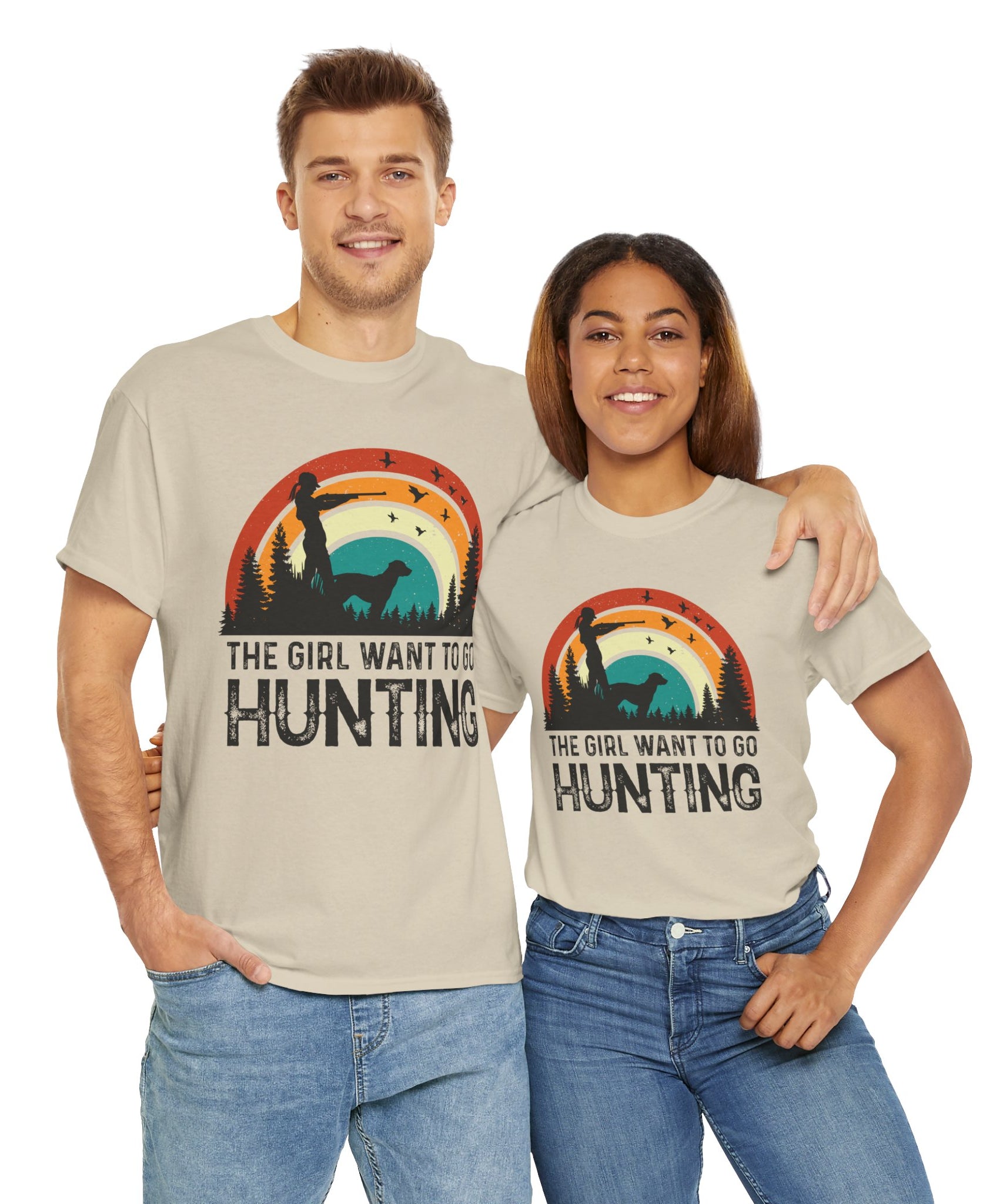 Retro Hunter Shirt – Birds & Pines