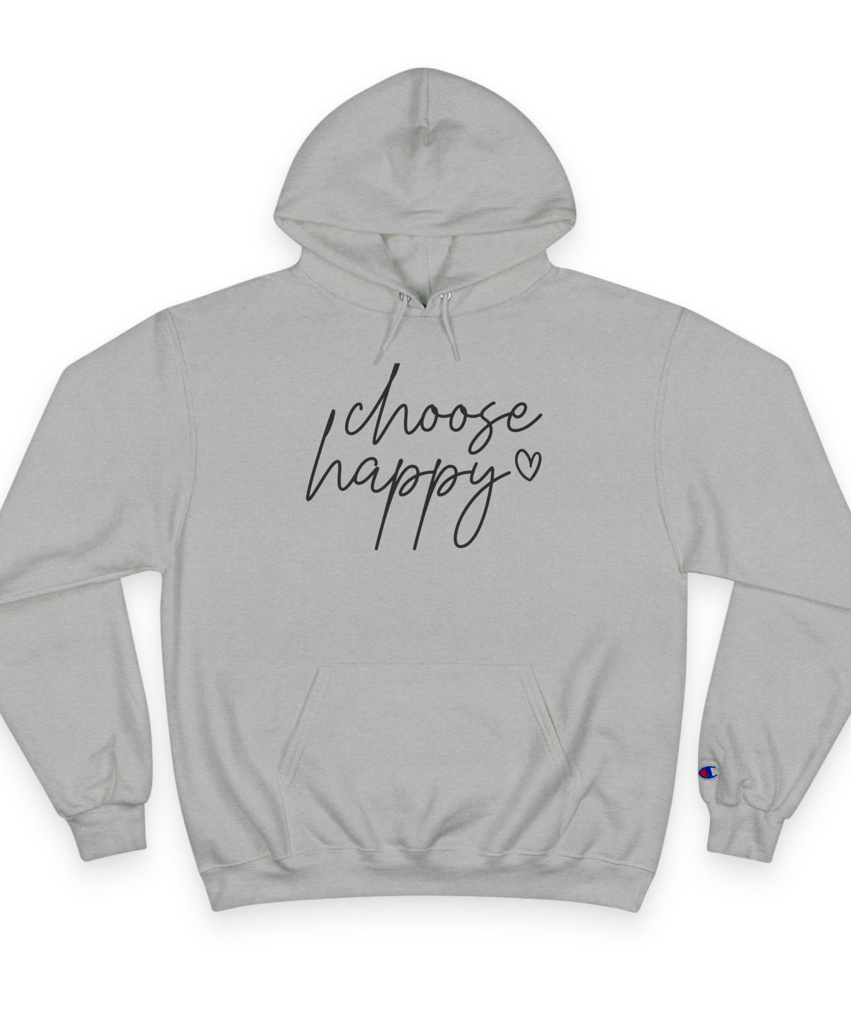 Unisex Hoodie – Choose Happy Minimalist Print
