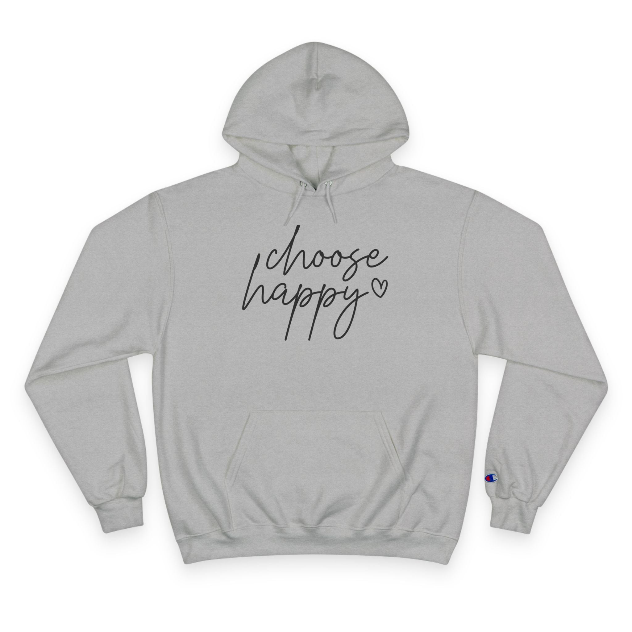 Unisex Hoodie – Choose Happy Minimalist Print