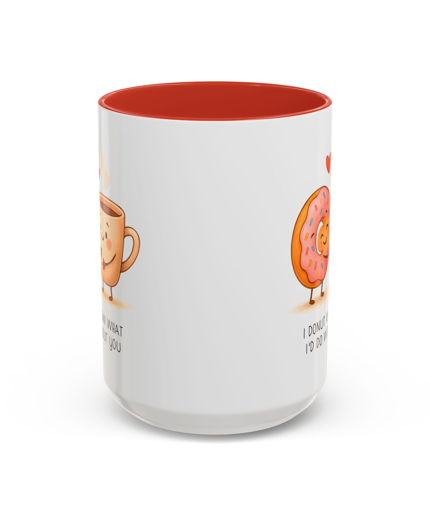 Cute Donut and Coffee Love Ceramic Mug | Gallory Hive