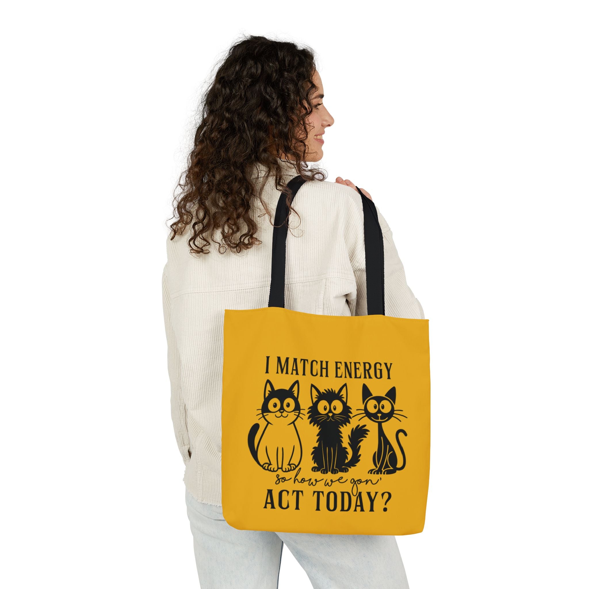 Cute Yellow Canvas Tote – Reusable Bag