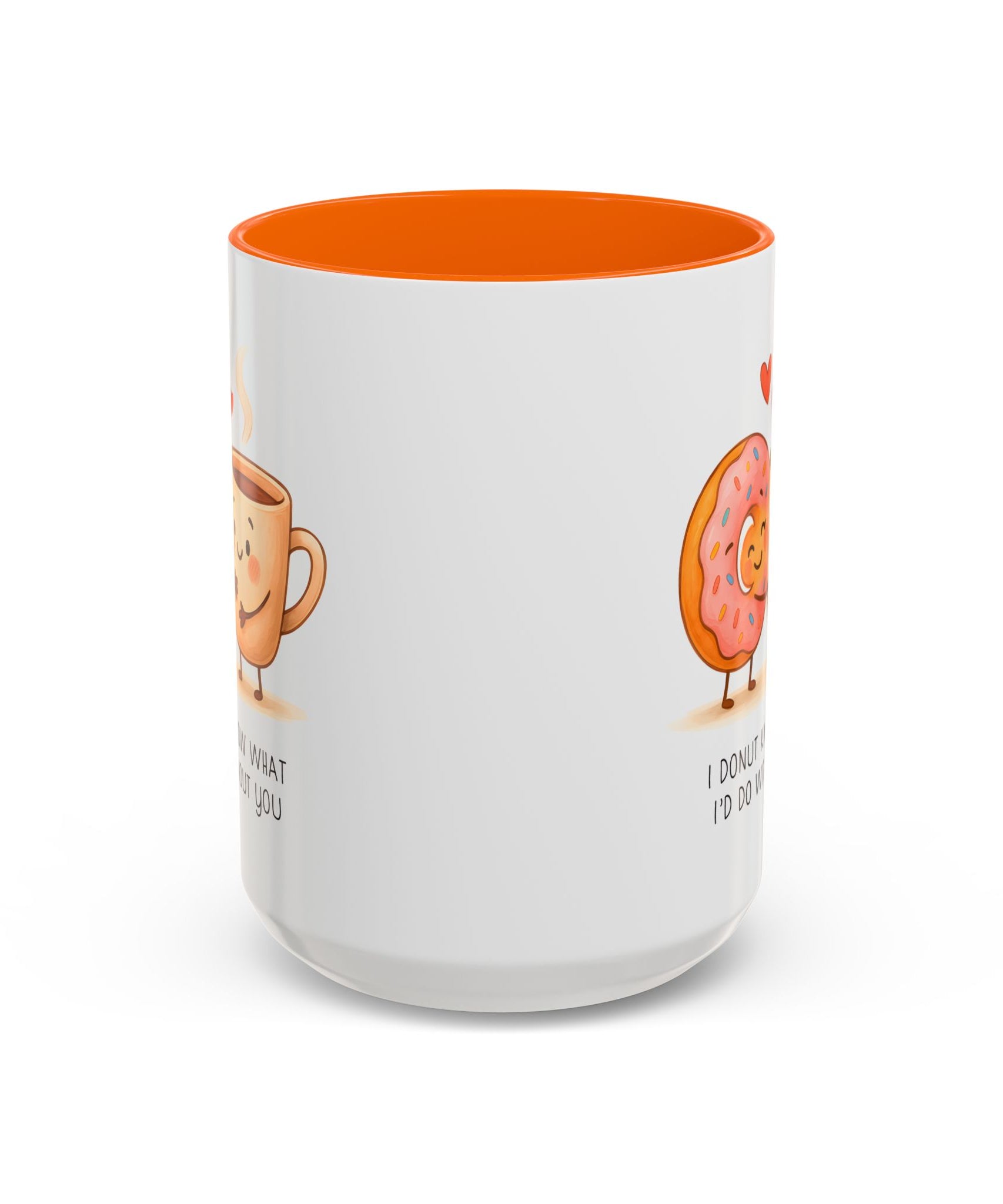 Cute Donut and Coffee Love Ceramic Mug | Gallory Hive