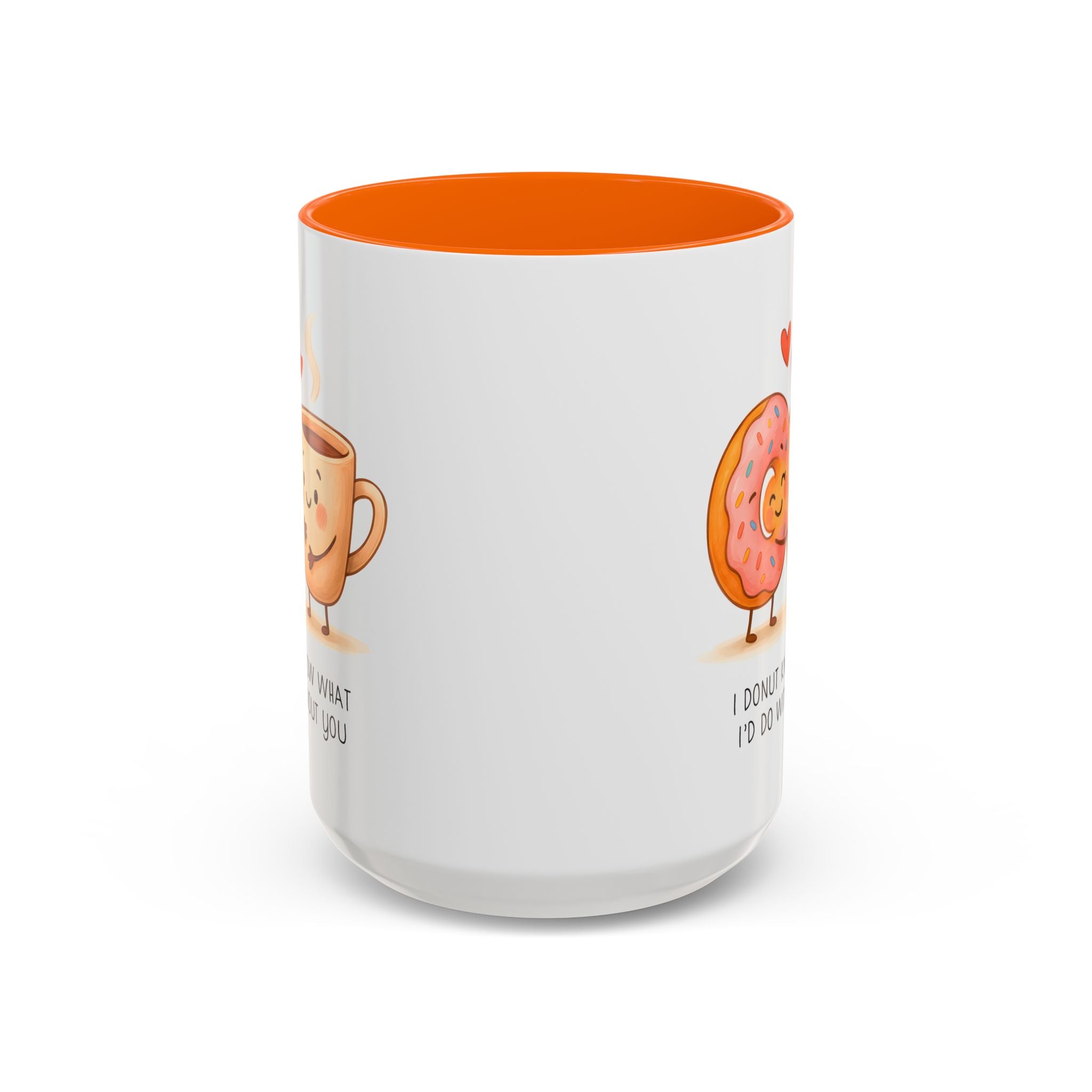 Cute Donut and Coffee Love Ceramic Mug | Gallory Hive