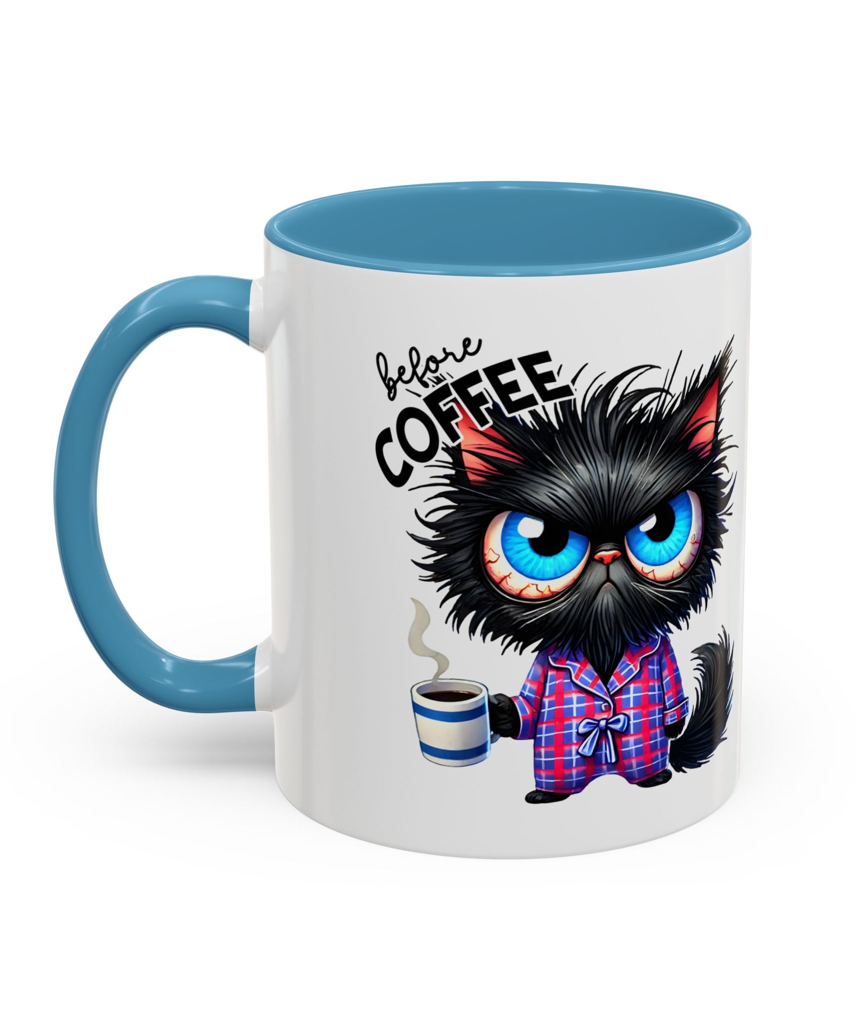 Cute Black Cat Accent Coffee Mug  Gallory Hive