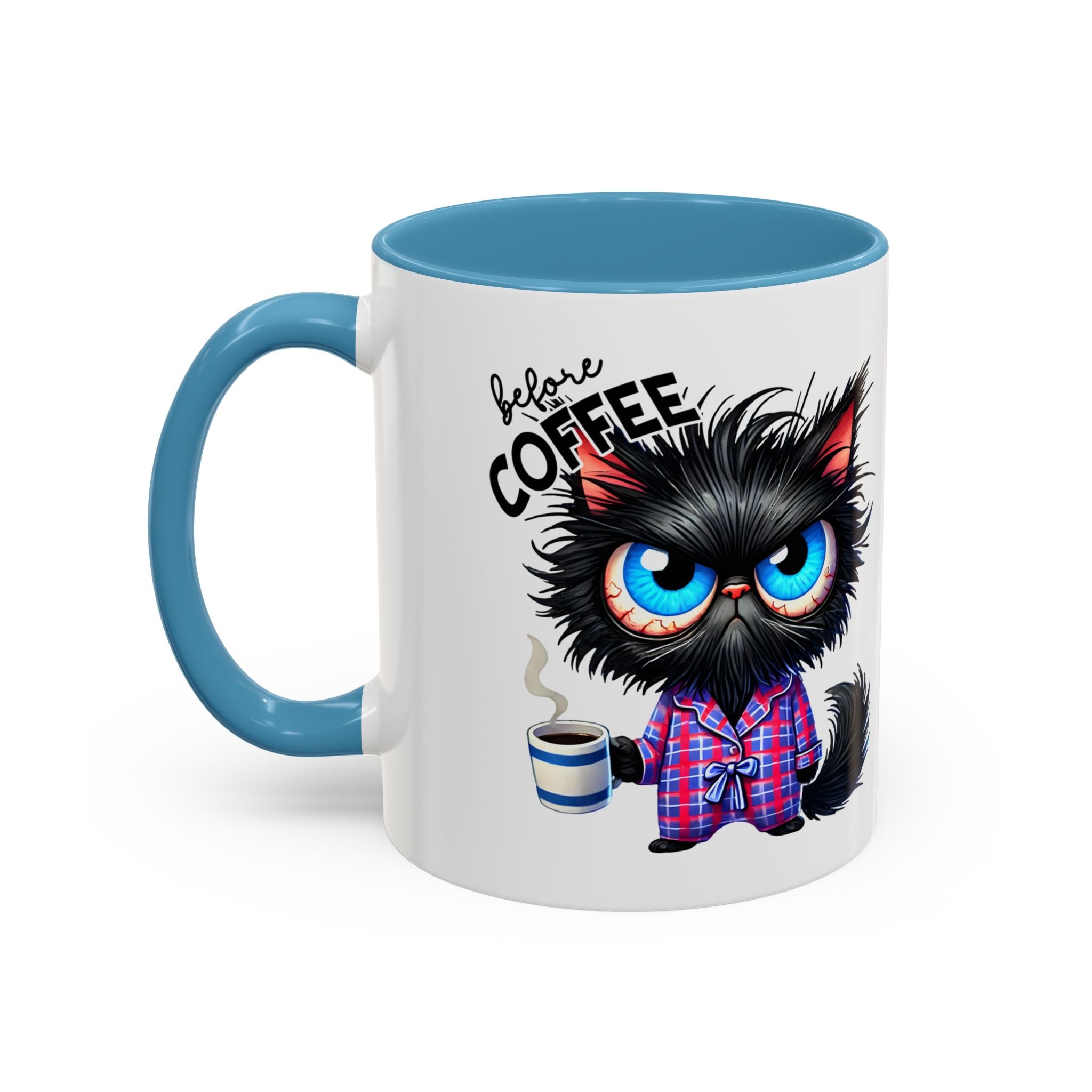 Cute Black Cat Accent Coffee Mug  Gallory Hive