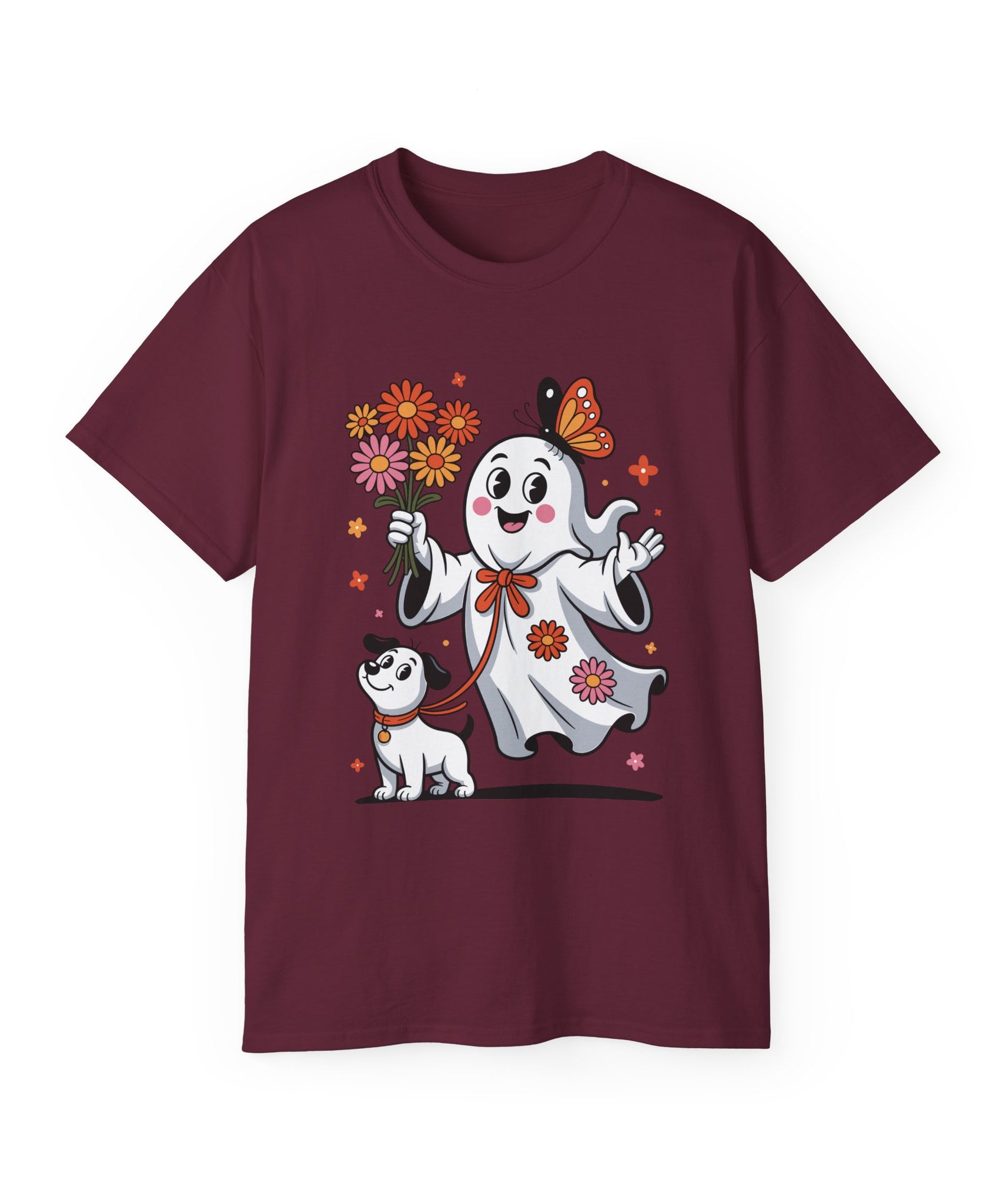 Halloween Ghost Dog Tee - Adorable Design | Gallory Hive