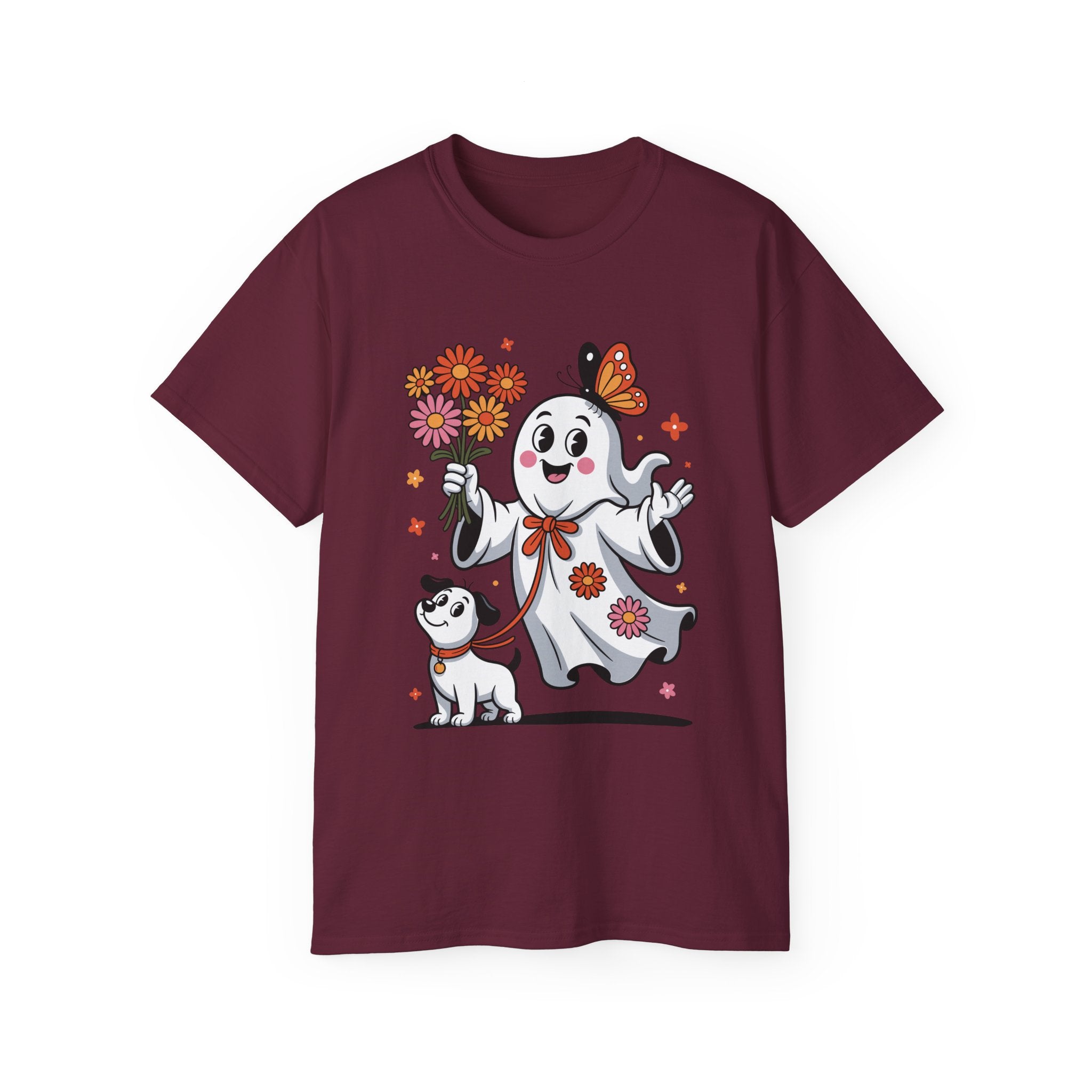 Halloween Ghost Dog Tee - Adorable Design | Gallory Hive