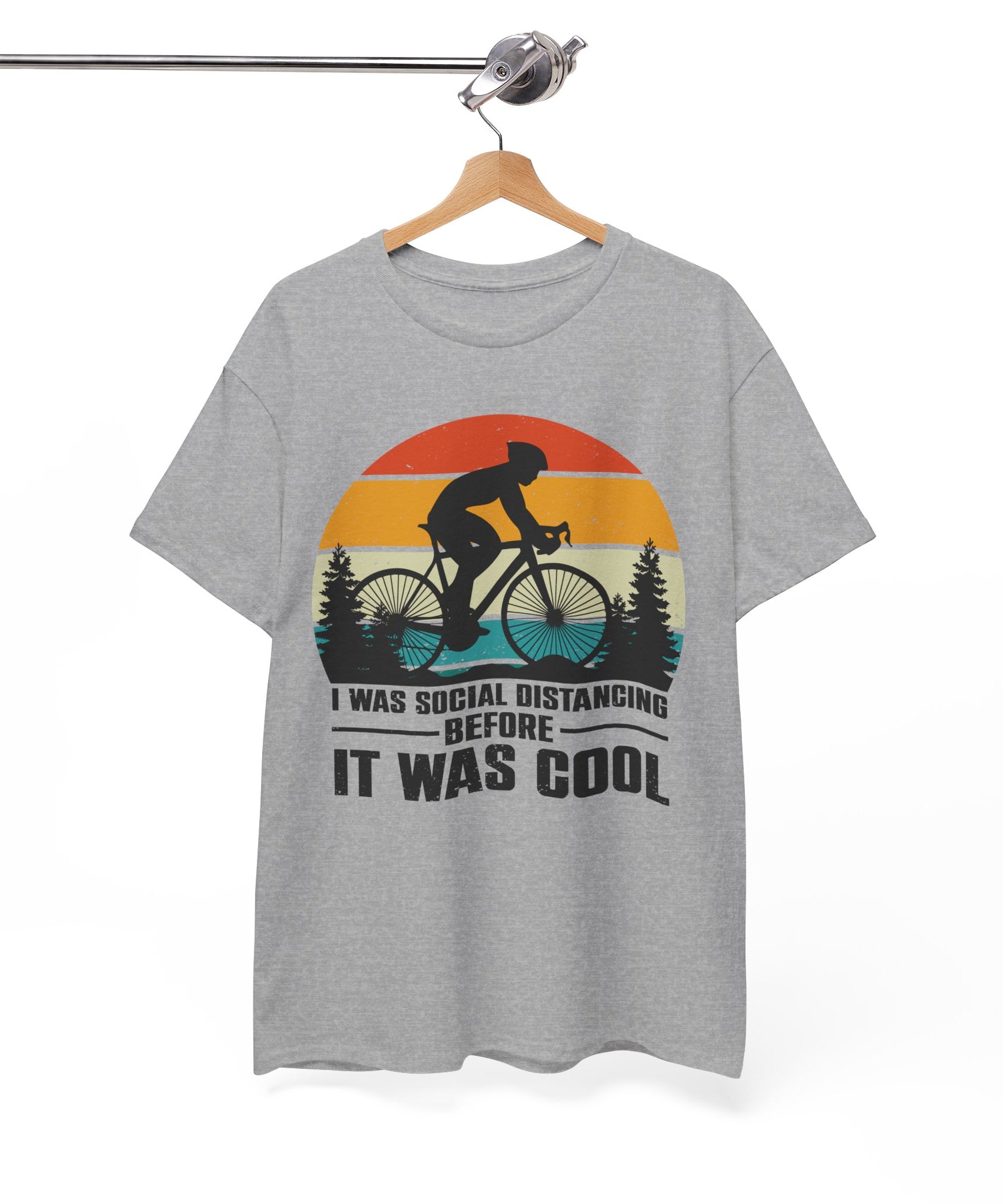Retro Social Distancing Cyclist Tee | Gallory Hive