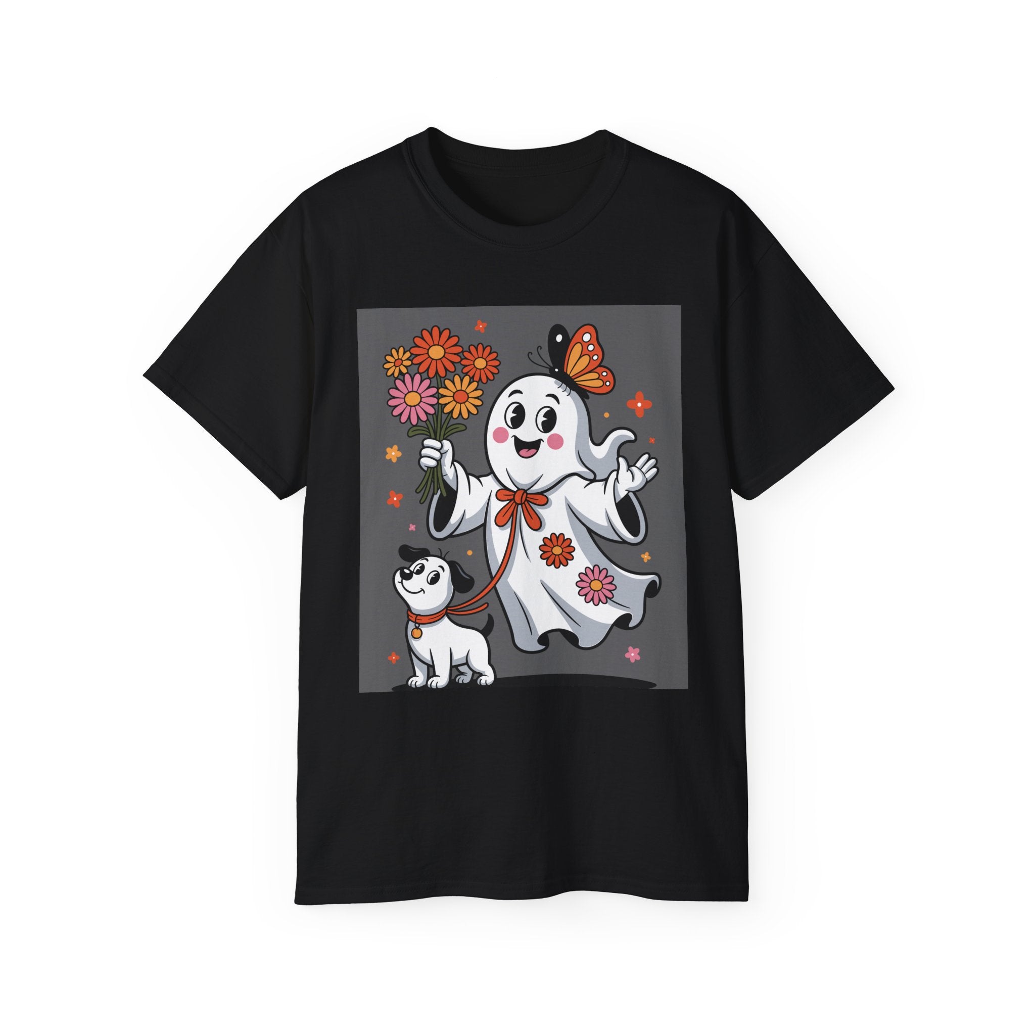 Halloween Ghost Dog Tee - Adorable Design | Gallory Hive