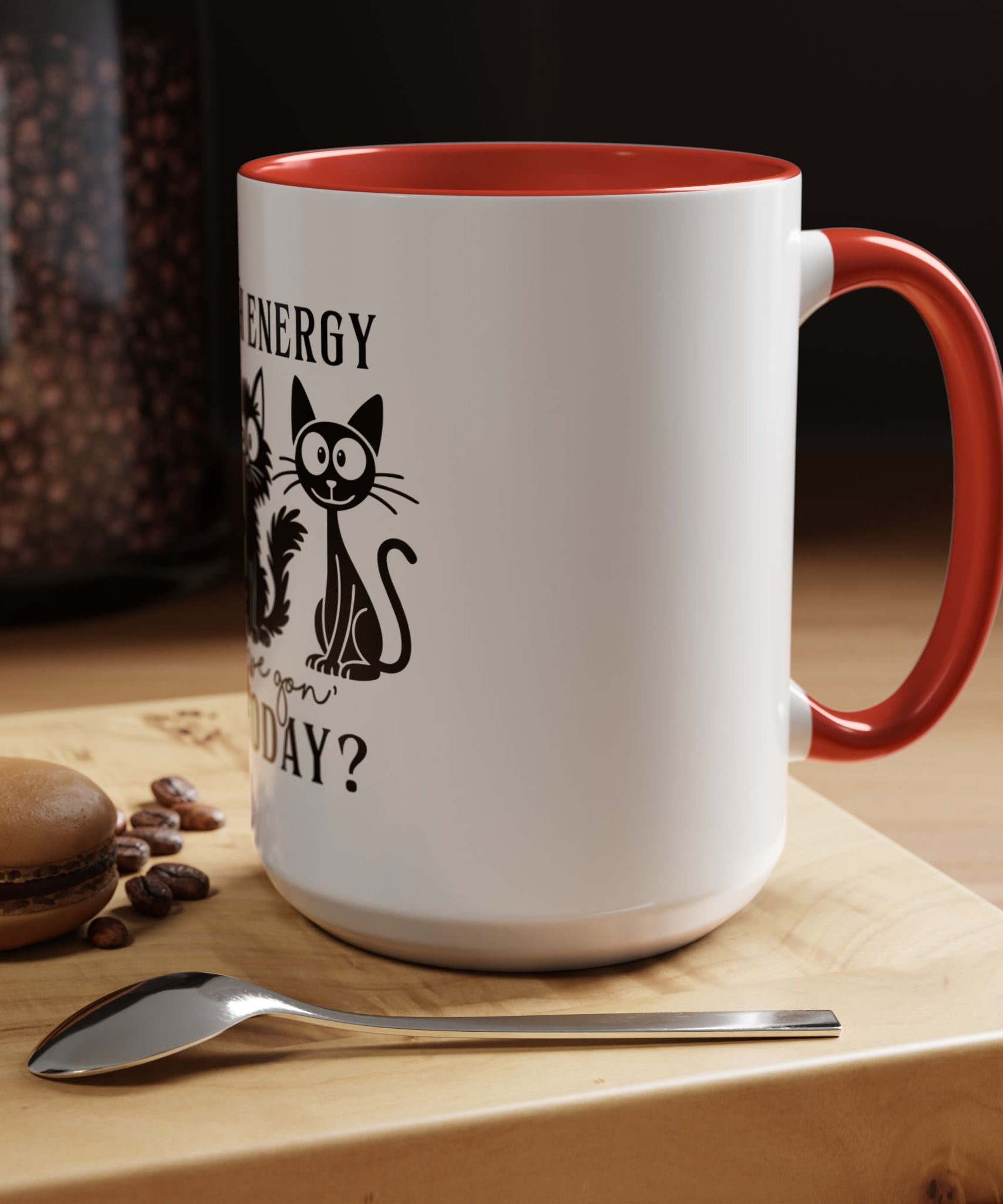 Quirky Cat Coffee Mug, Fun Kitty Mug for Cat Lovers, Gift for Pet Owners, Unique Cat-Themed Drinkware, Cute Cat Lover Present