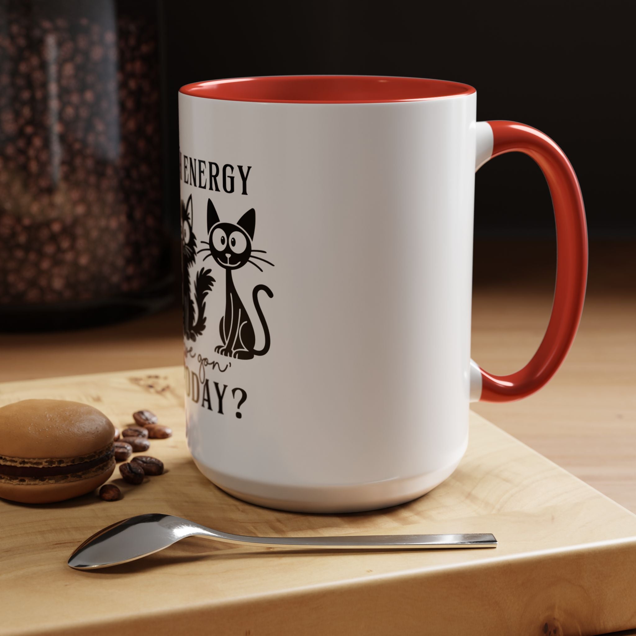 Quirky Cat Coffee Mug, Fun Kitty Mug for Cat Lovers, Gift for Pet Owners, Unique Cat-Themed Drinkware, Cute Cat Lover Present