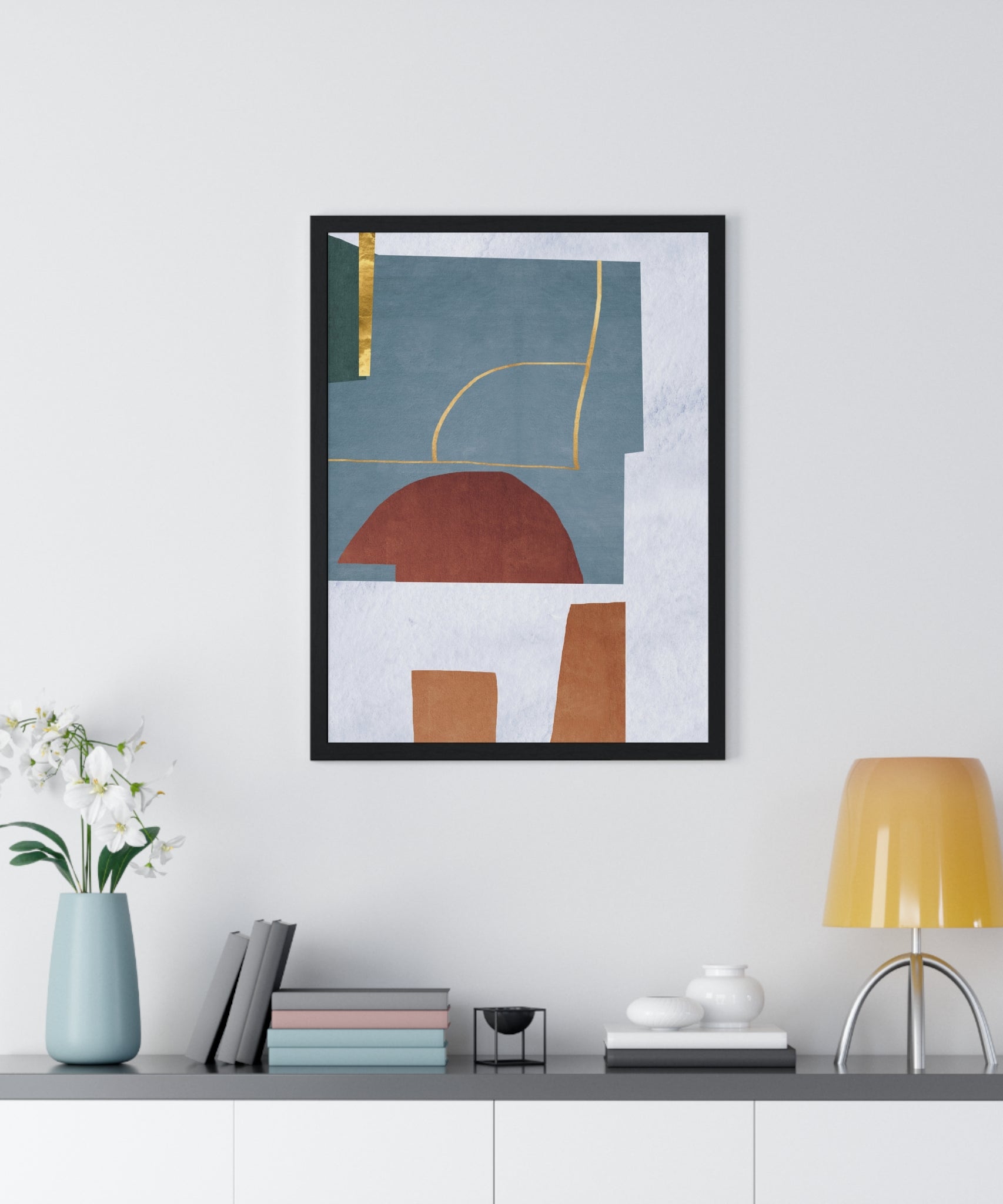 Abstract Carpet Texture Art – Wooden Framed Print