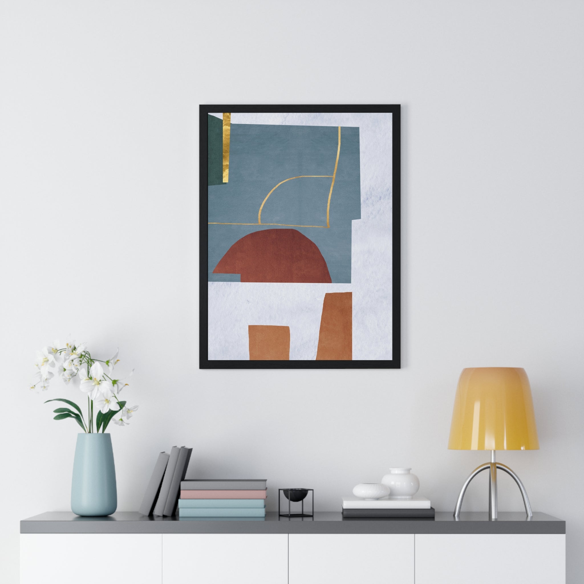 Abstract Carpet Texture Art – Wooden Framed Print