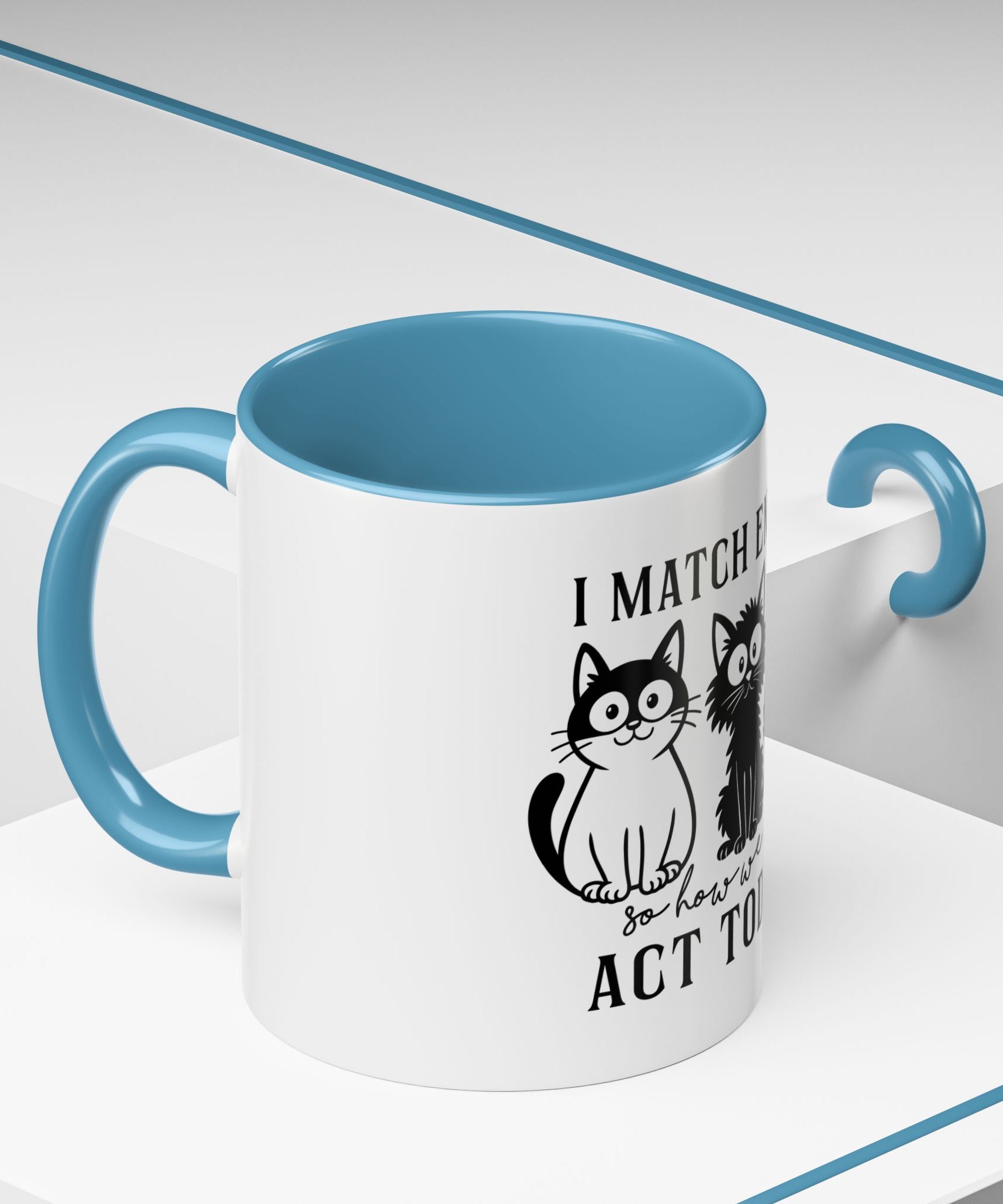Quirky Cat Coffee Mug, Fun Kitty Mug for Cat Lovers, Gift for Pet Owners, Unique Cat-Themed Drinkware, Cute Cat Lover Present