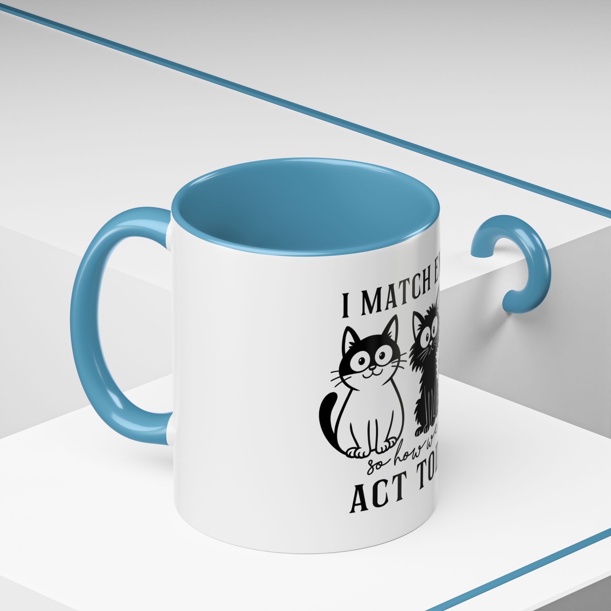 Quirky Cat Coffee Mug, Fun Kitty Mug for Cat Lovers, Gift for Pet Owners, Unique Cat-Themed Drinkware, Cute Cat Lover Present