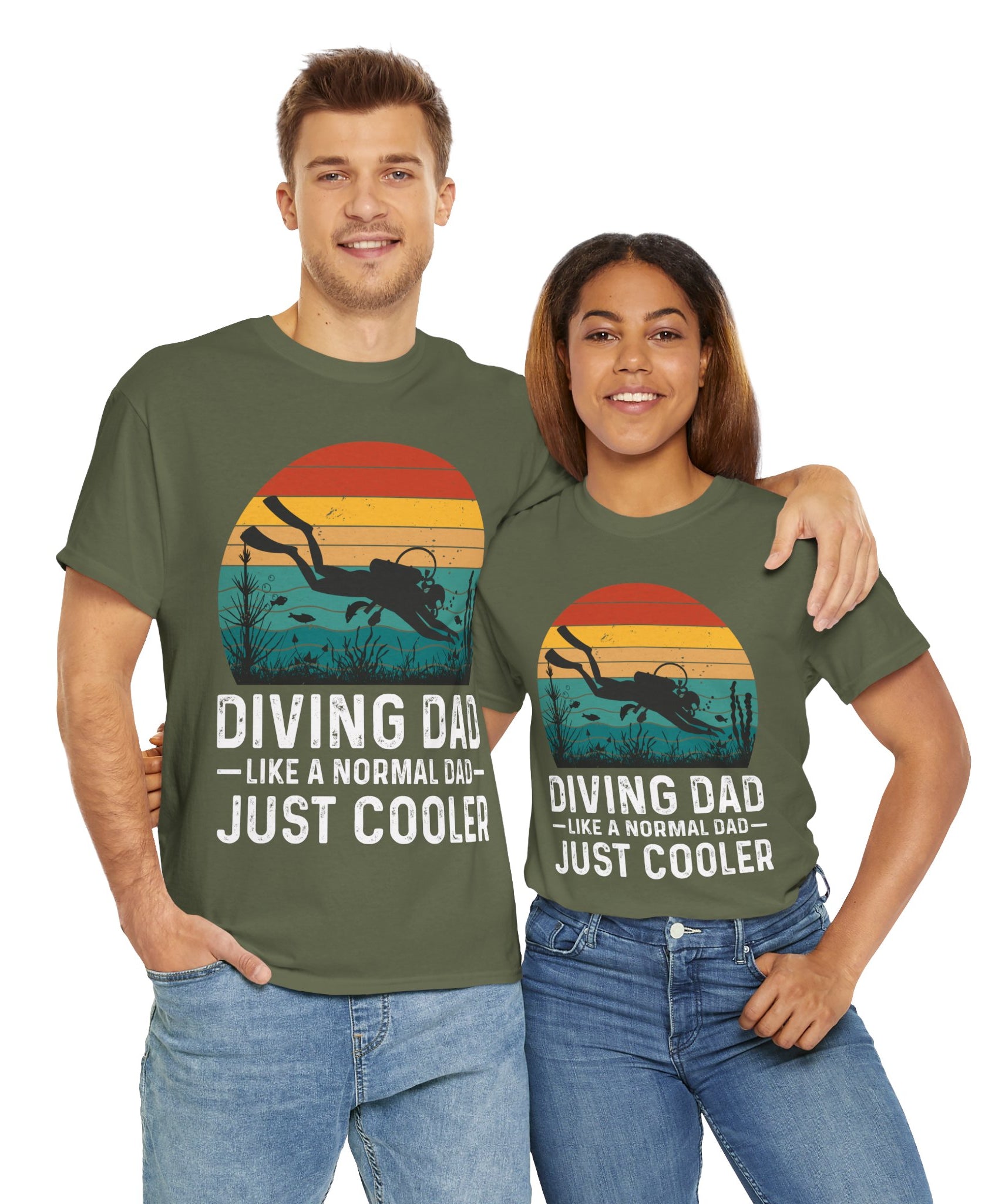 Diving Dad T-Shirt - Retro Scuba Design